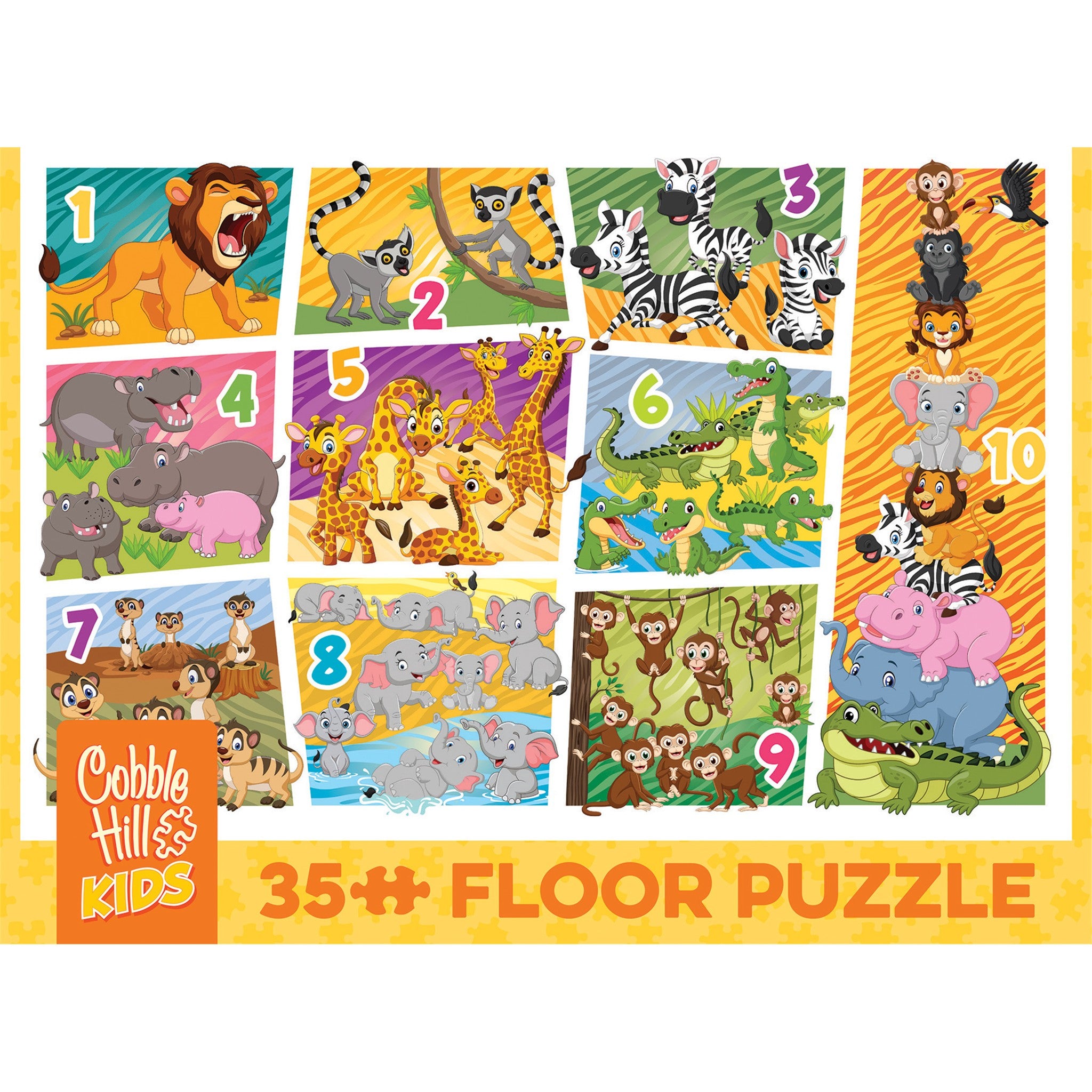 Animal Count 35 Piece Floor Puzzle - Online Only