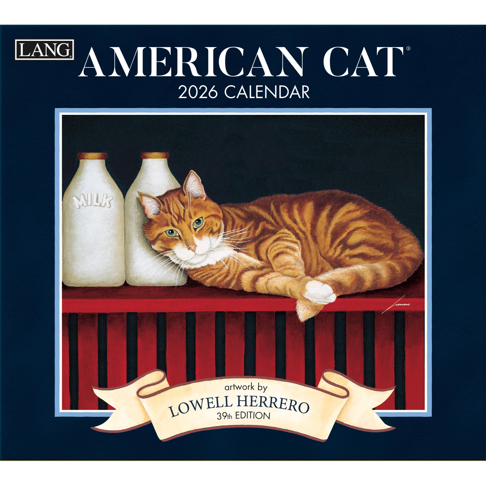 American Cat 2026 Deluxe Special Edition Wall Calendar with Print
