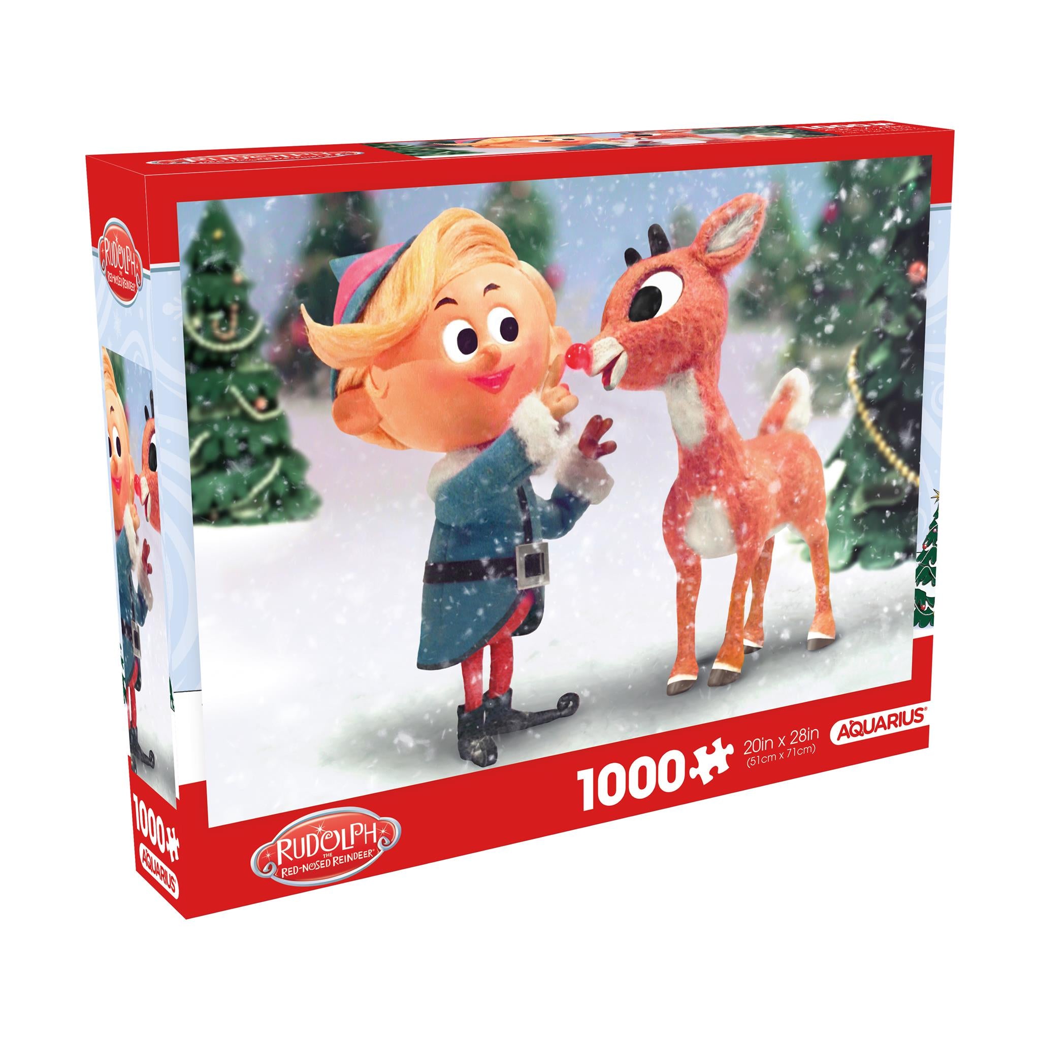 Rudolph Glitter Snow 1000 Piece Puzzle