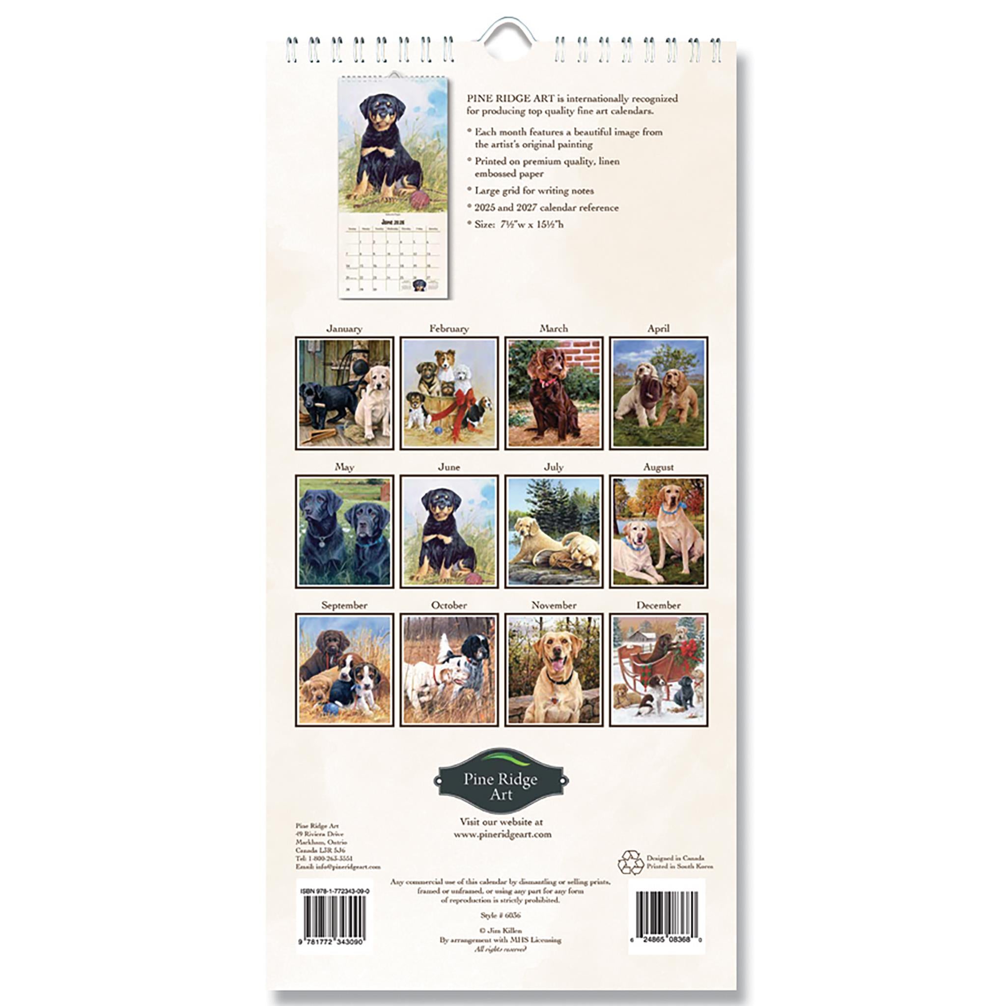 Must Love Dogs 2026 Slim Calendar - Online Only