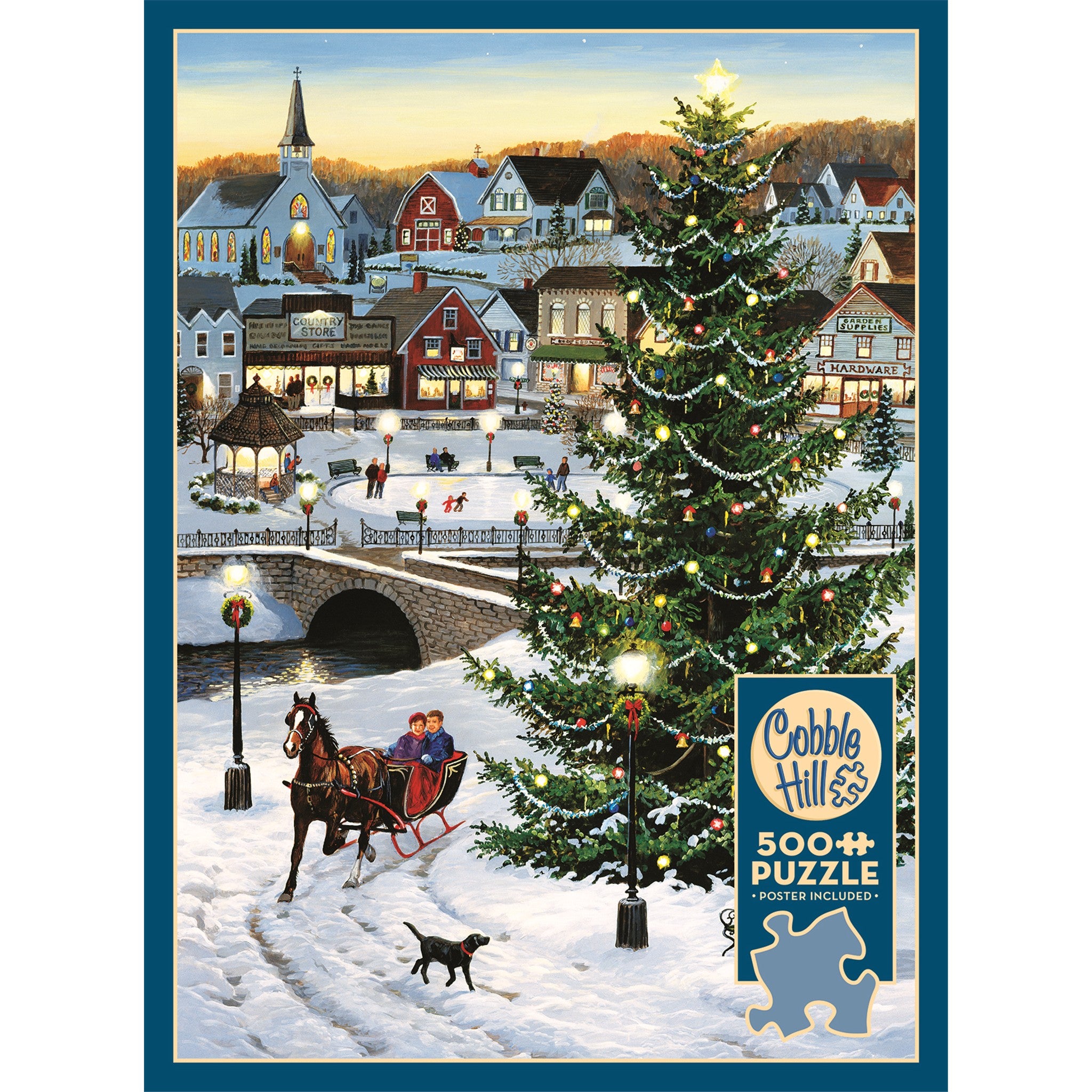Red-Roofed Cabin 2000 Piece Puzzle