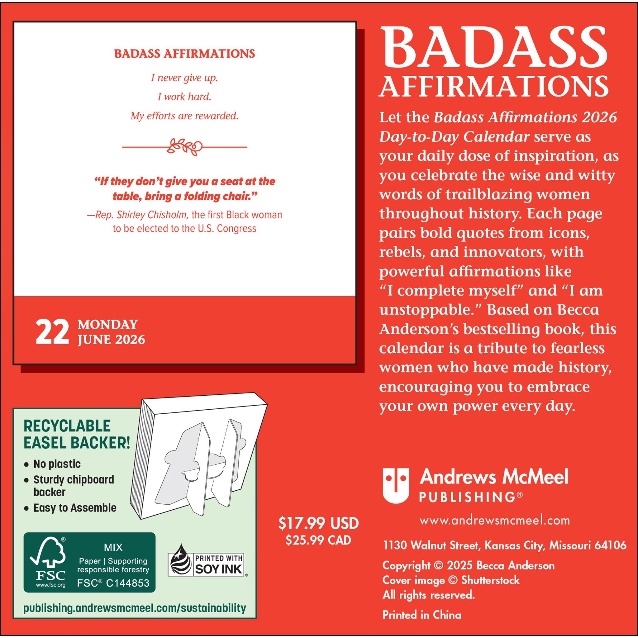 Badass Affirmations 2026 Box Calendar - Online Only