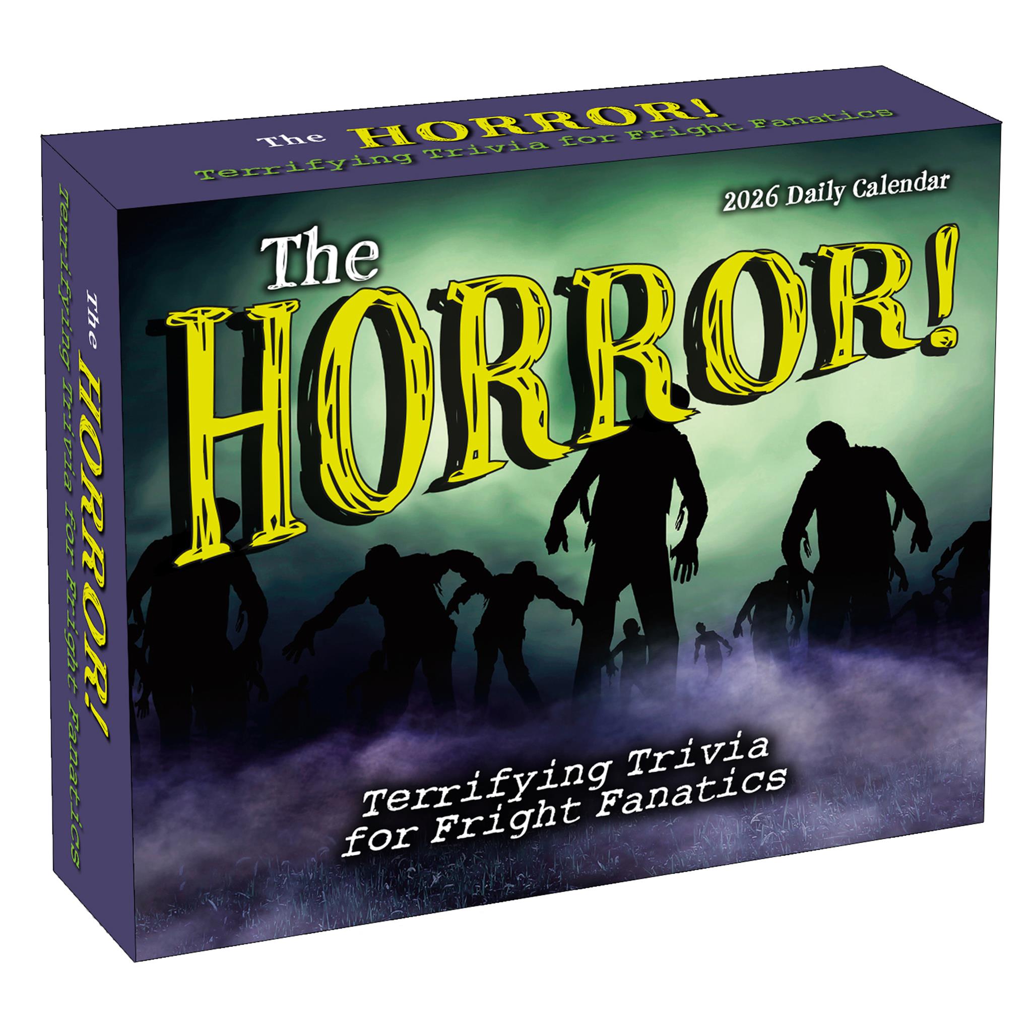 The Horror Terrifying Trivia For Fright Fanatics 2026 Box Calendar