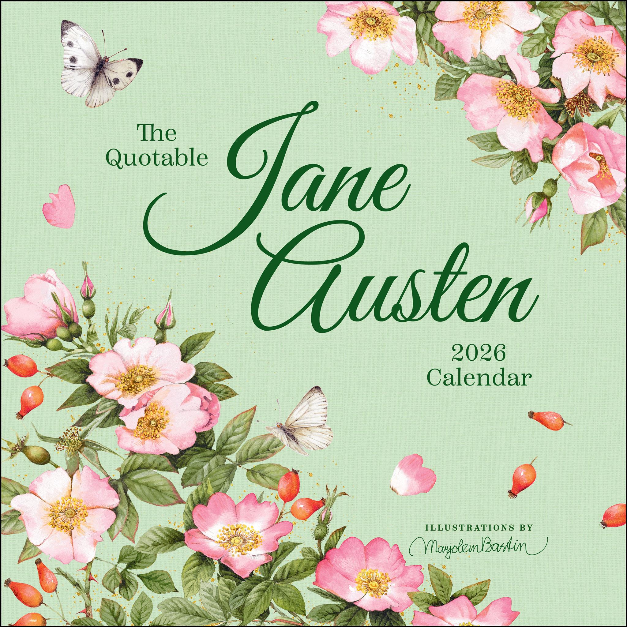 The Quotable Jane Austen 2026 Wall Calendar - Online Only