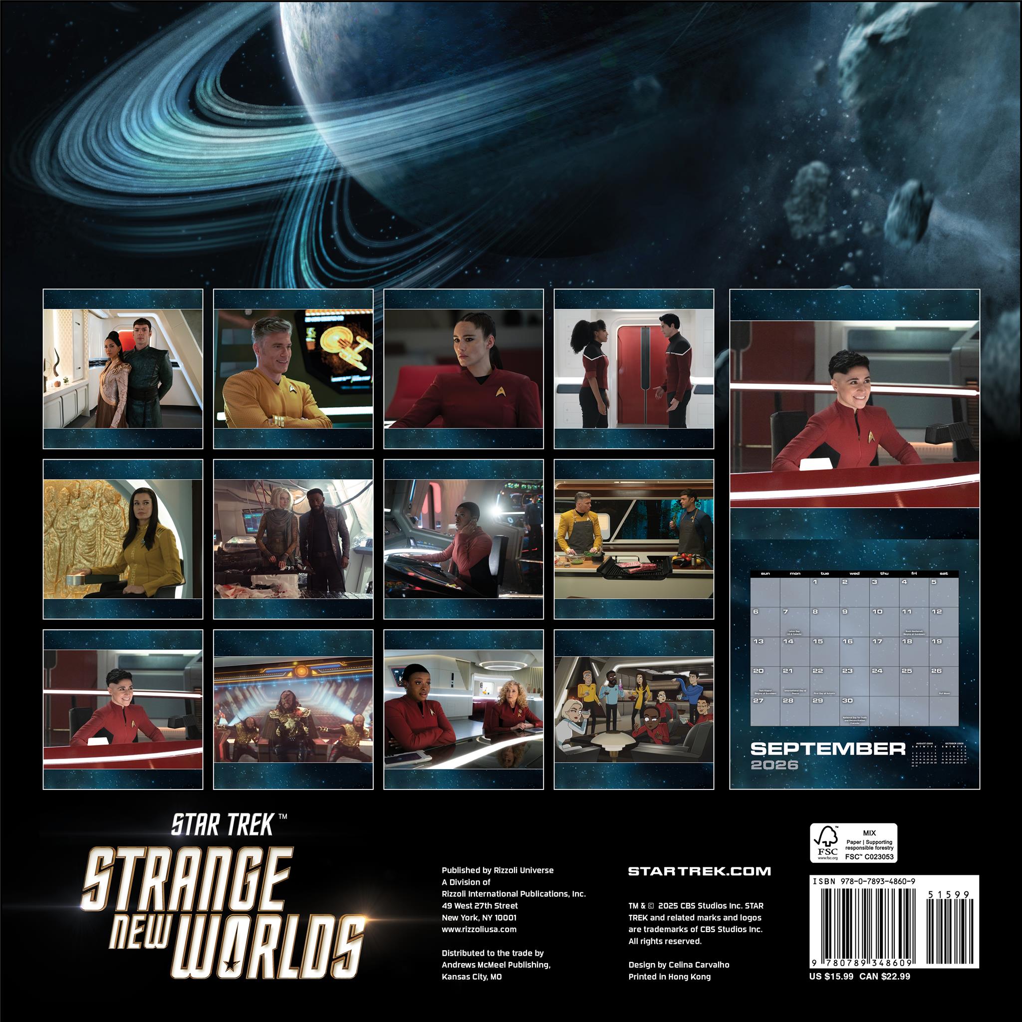 Star Trek Strange New Worlds 2026 Wall Calendar - Online Only