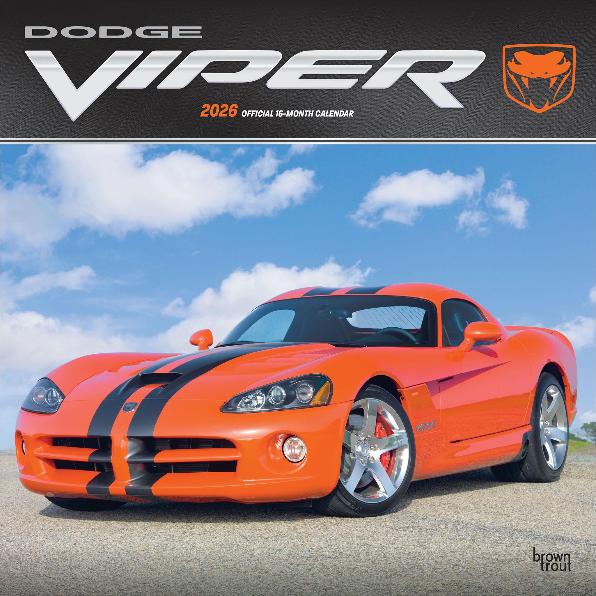 Dodge Viper 2026 Wall Calendar