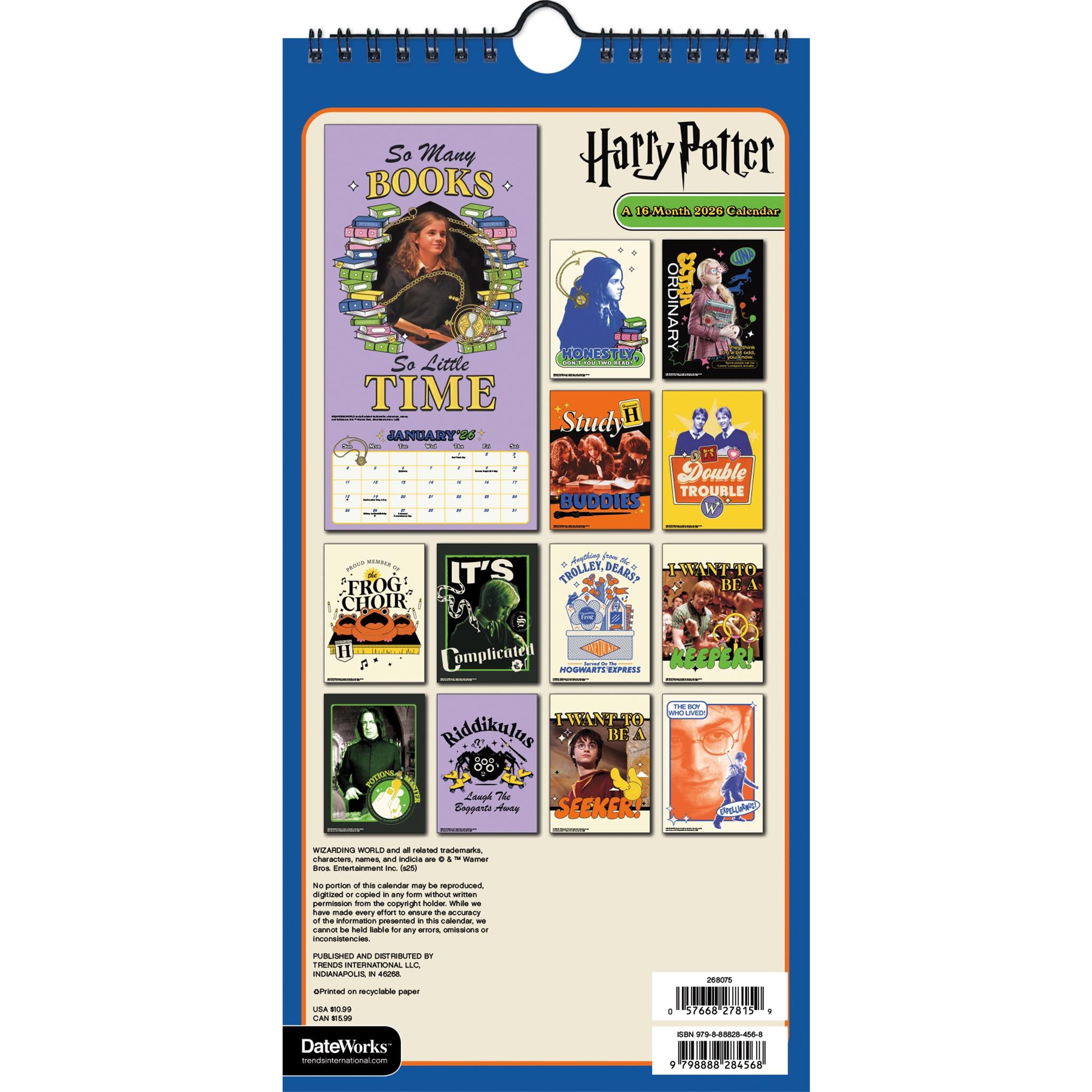 Harry Potter 2026 Mini Poster Calendar - Online Only