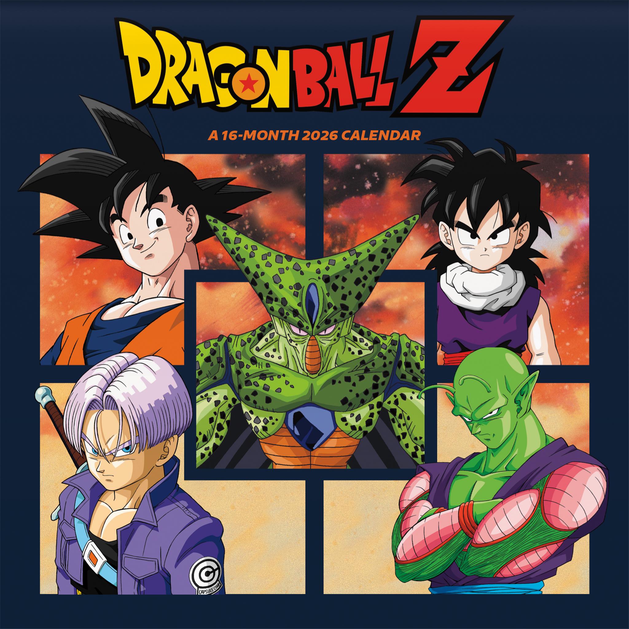 Dragon Ball Z 2026 Wall Calendar
