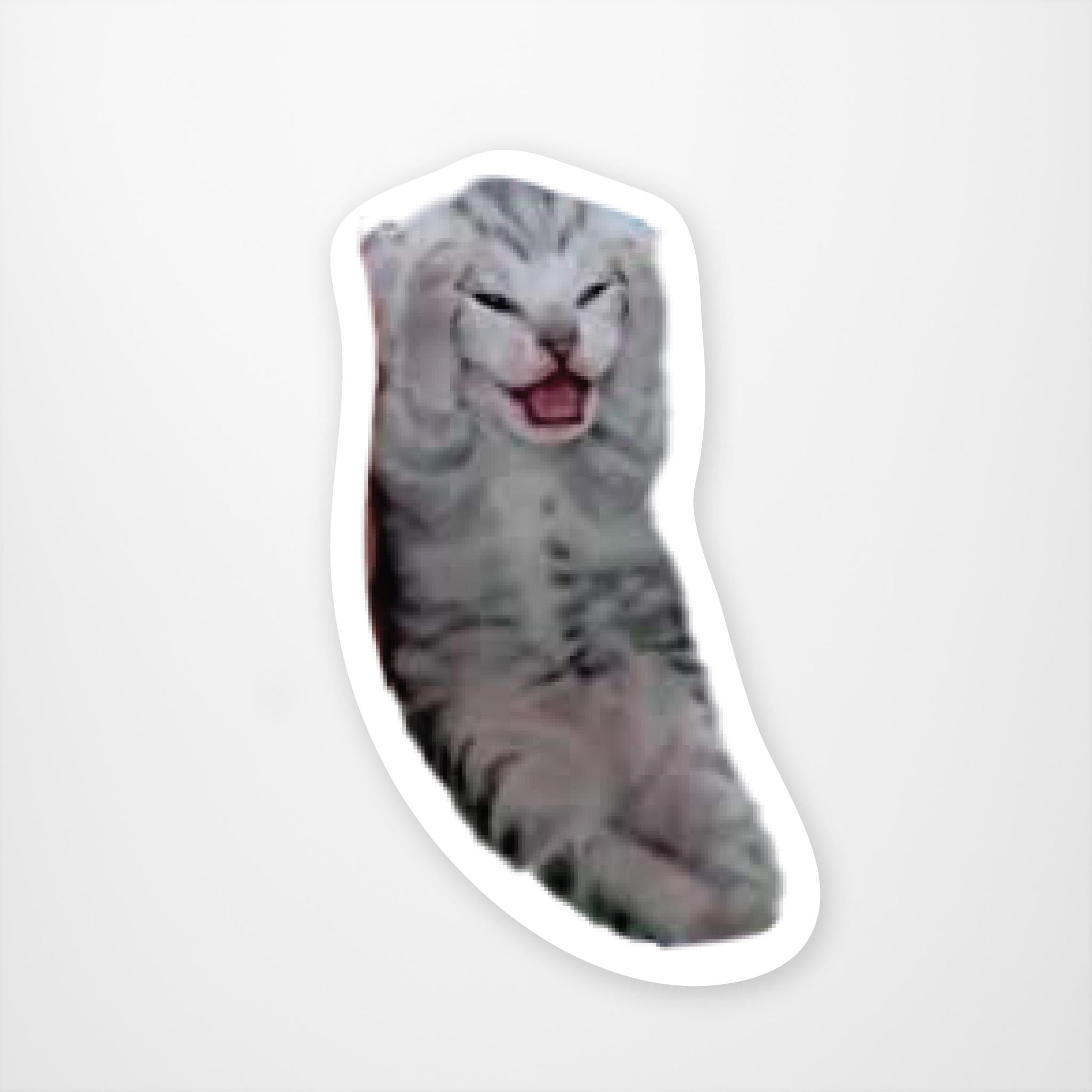 Existential Crisis Kitty Vinyl Sticker