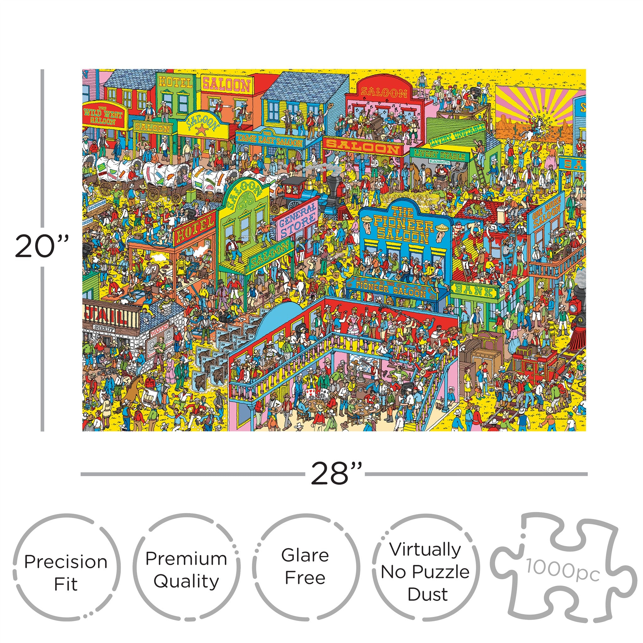 Wheres Waldo Wild Wild West 1000 Piece Puzzle