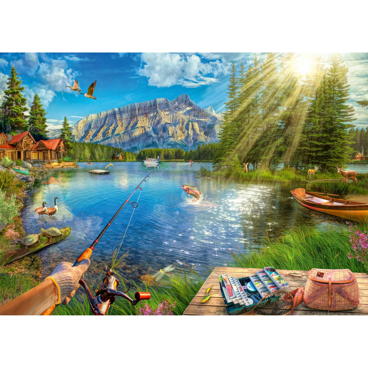 Life at the Lake 1000 Piece Puzzle
