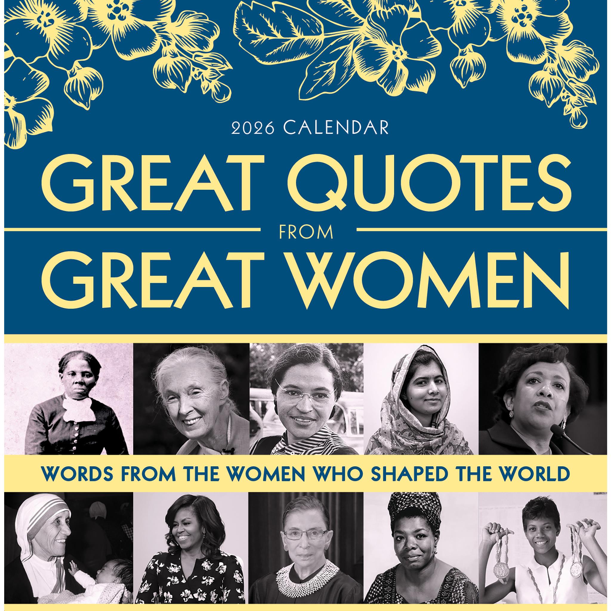 Great Quotes From Great Women 2026 Box Calendar - Online Only