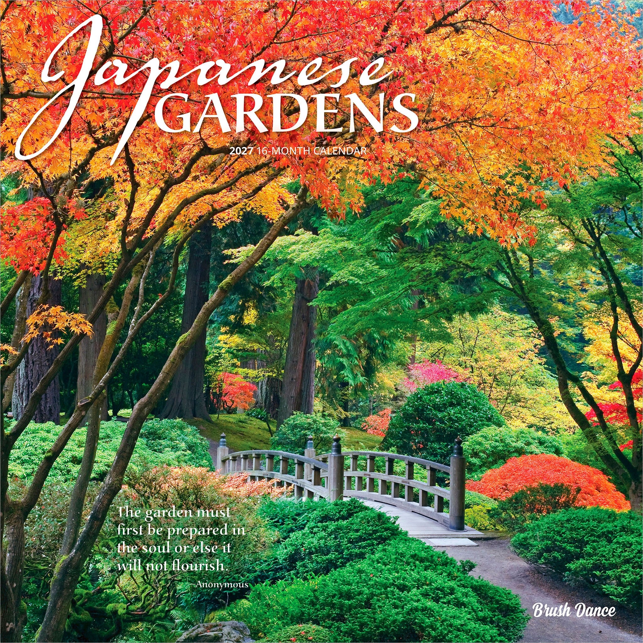 Japanese Gardens 2027 Wall Calendar