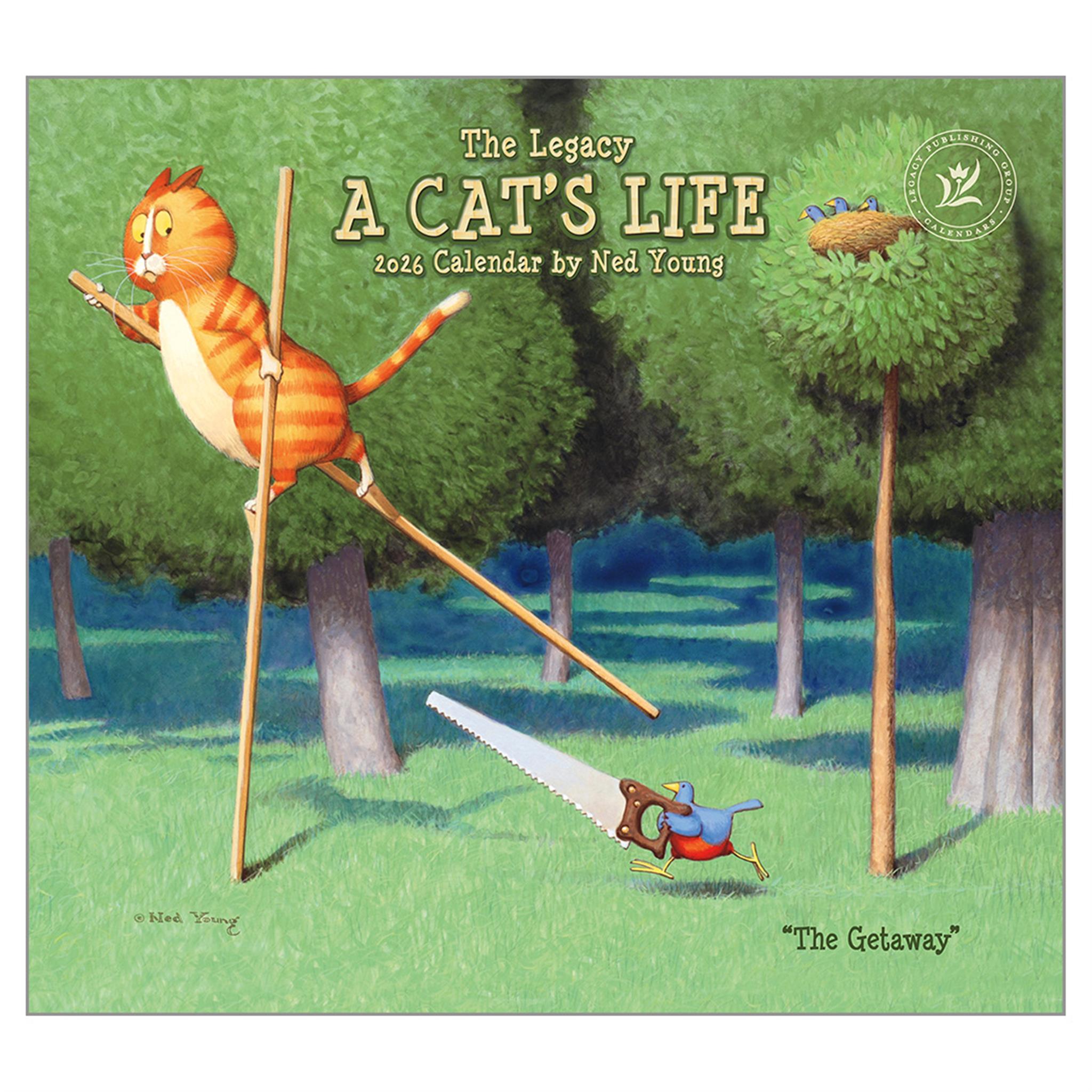 A Cats Life 2026 Deluxe Wall Calendar