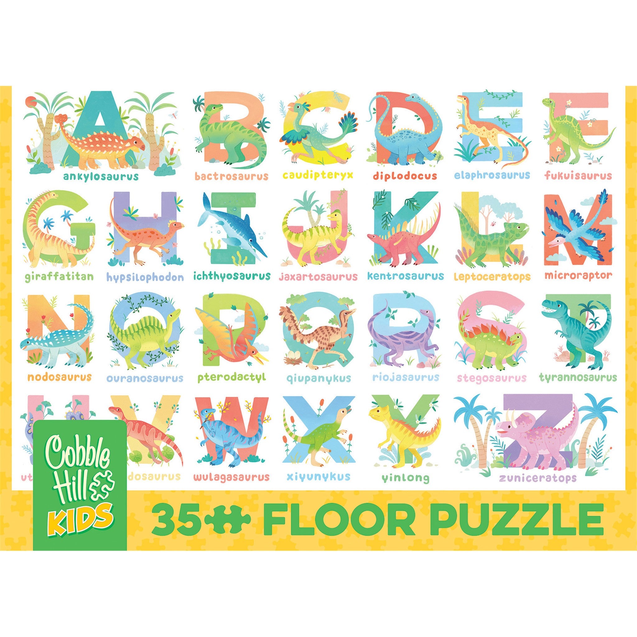 Dinosaur Alphabet 35 Piece Floor Puzzle - Online Only