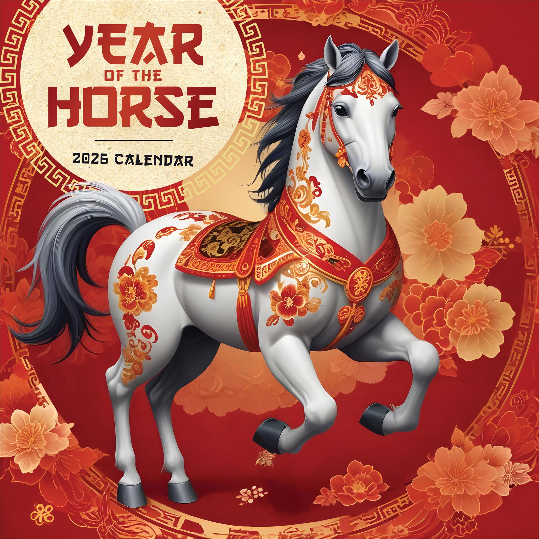 Year of the Horse 2026 Wall Calendar - Online Only
