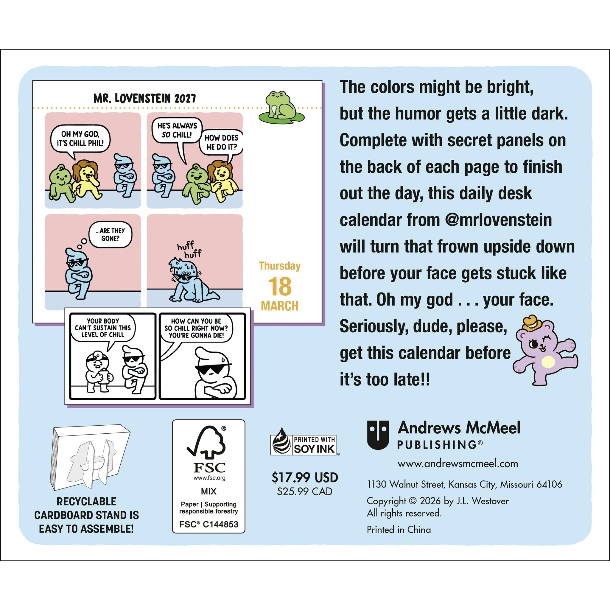 Mr. Lovenstein 2027 Box Calendar