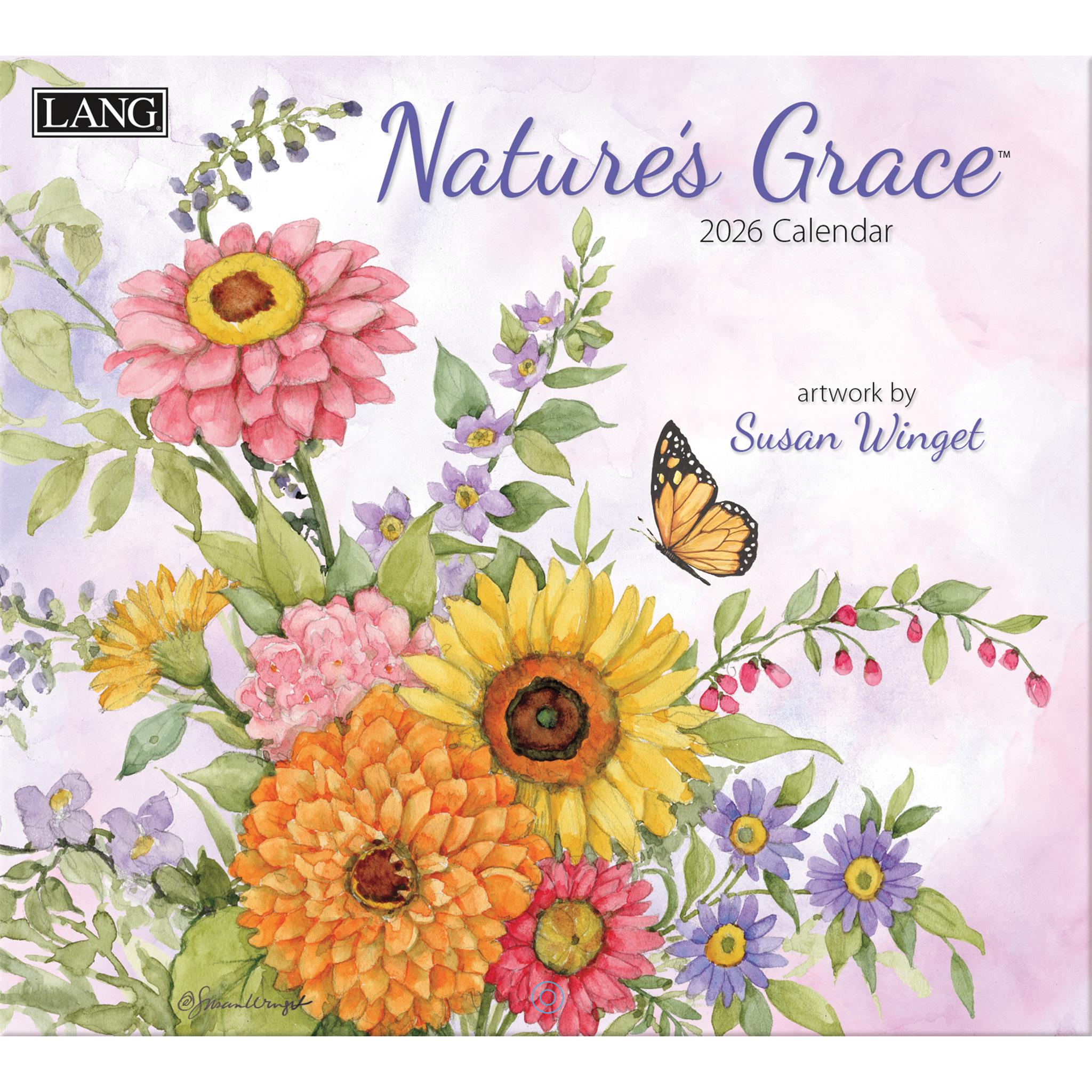 Natures Grace 2026 Wall Calendar