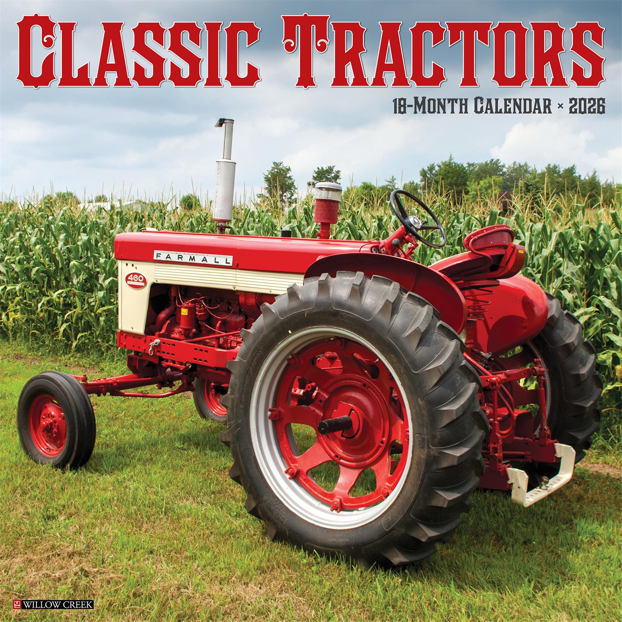 Tractors Classic 2026 Wall Calendar