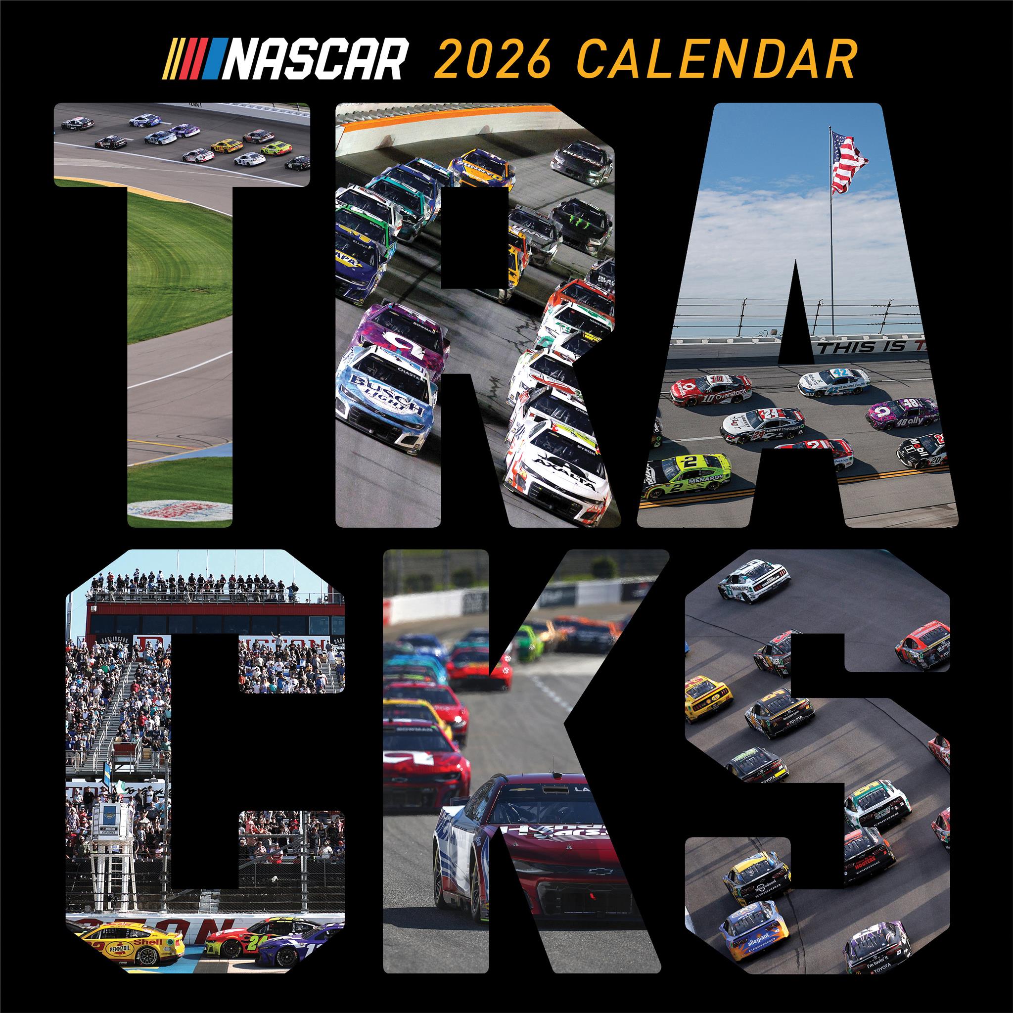 Nascar Tracks 2026 Wall Calendar