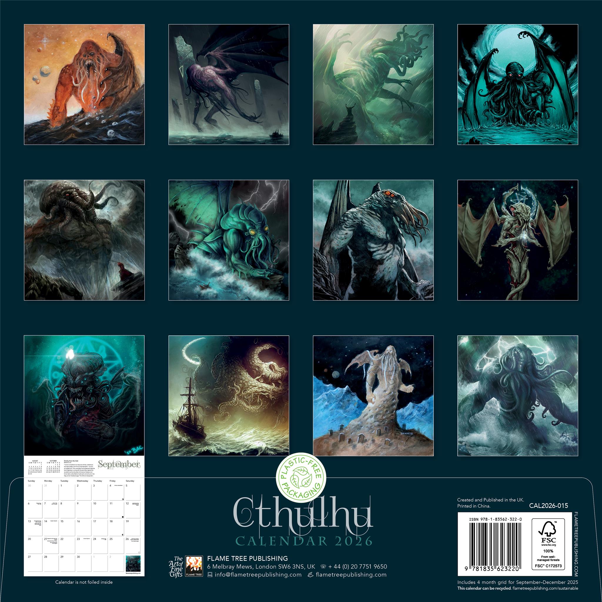 Cthulhu 2026 Wall Calendar - Online Only