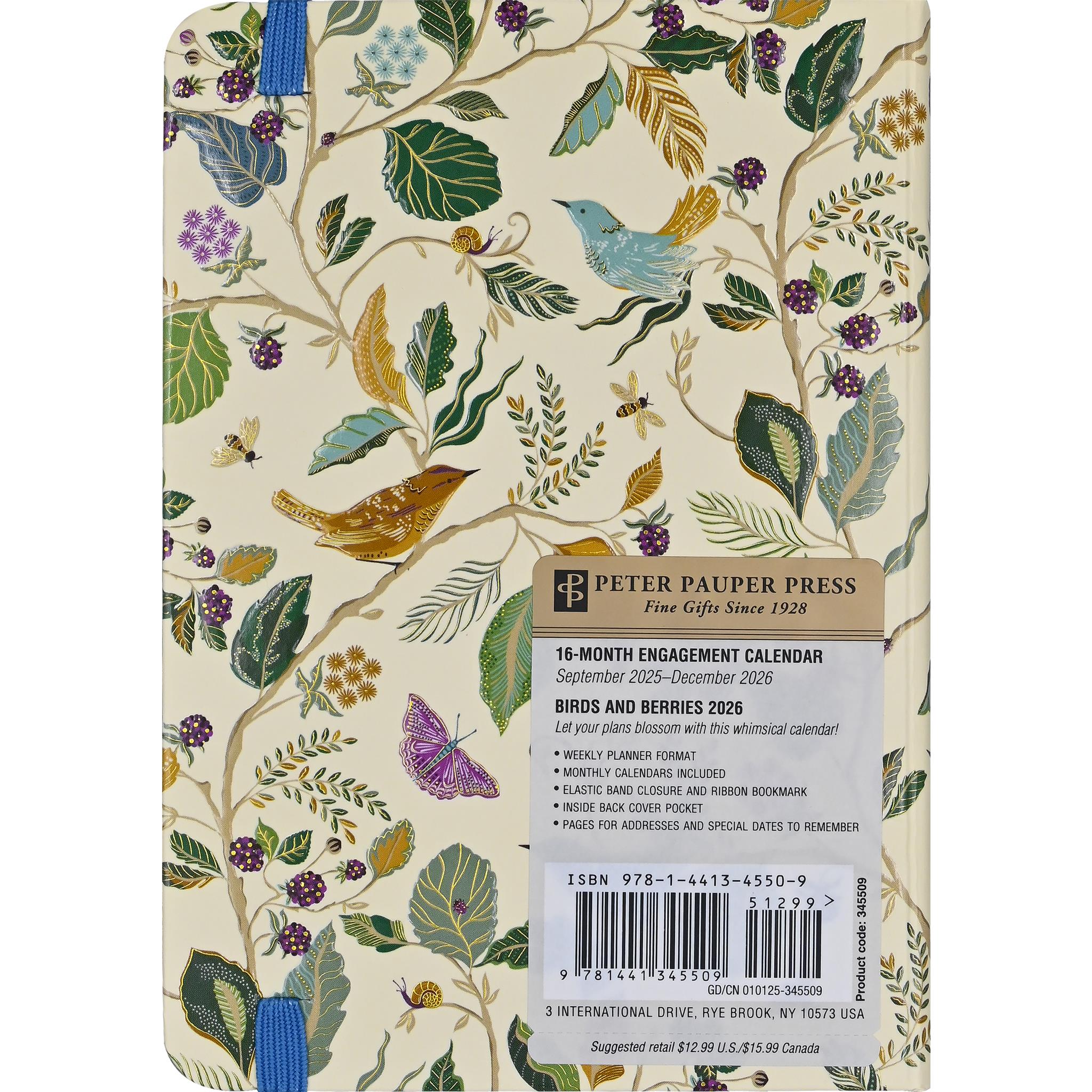 Birds And Berries 2025-2026 Engagement Calendar