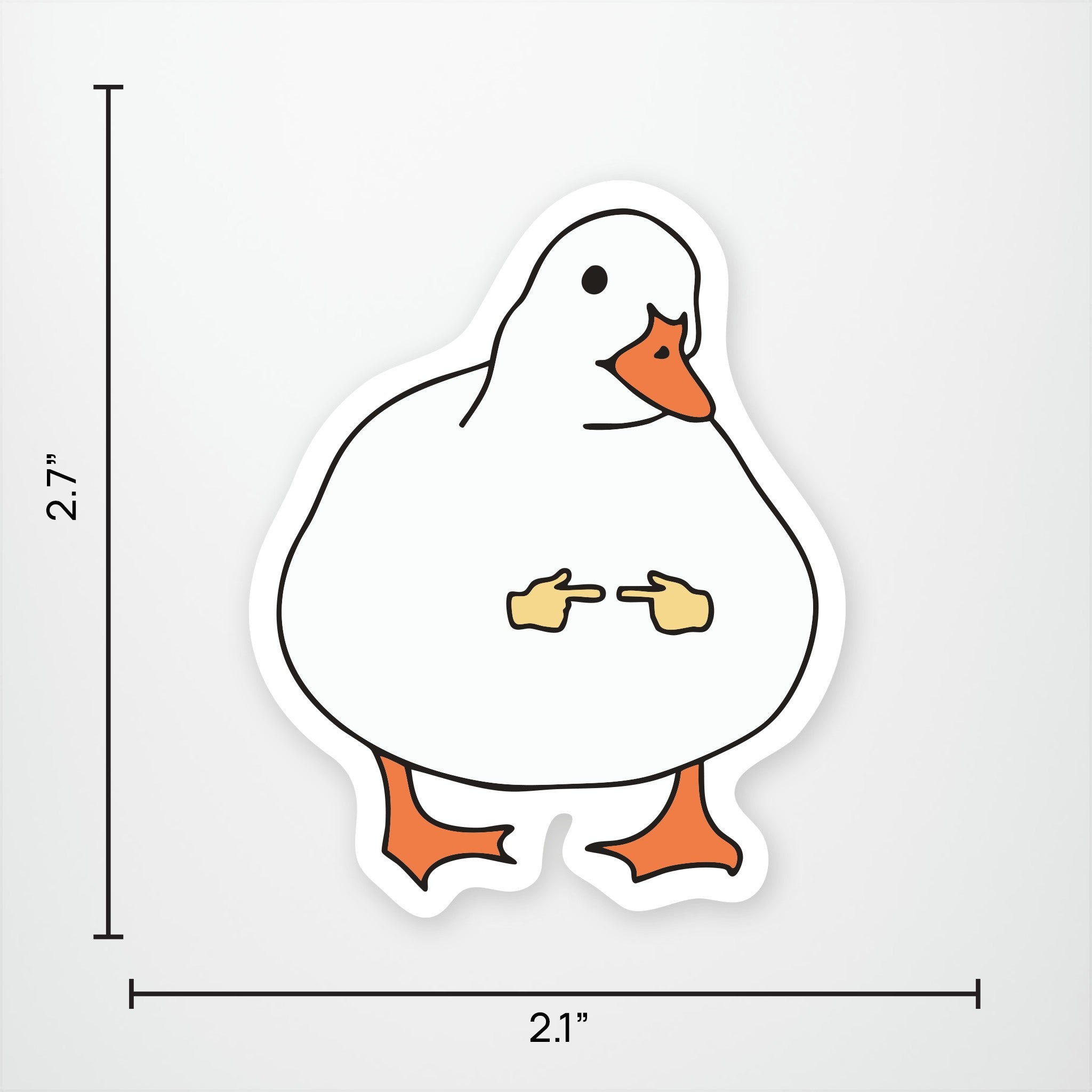 Shy Goose Vinyl Sticker