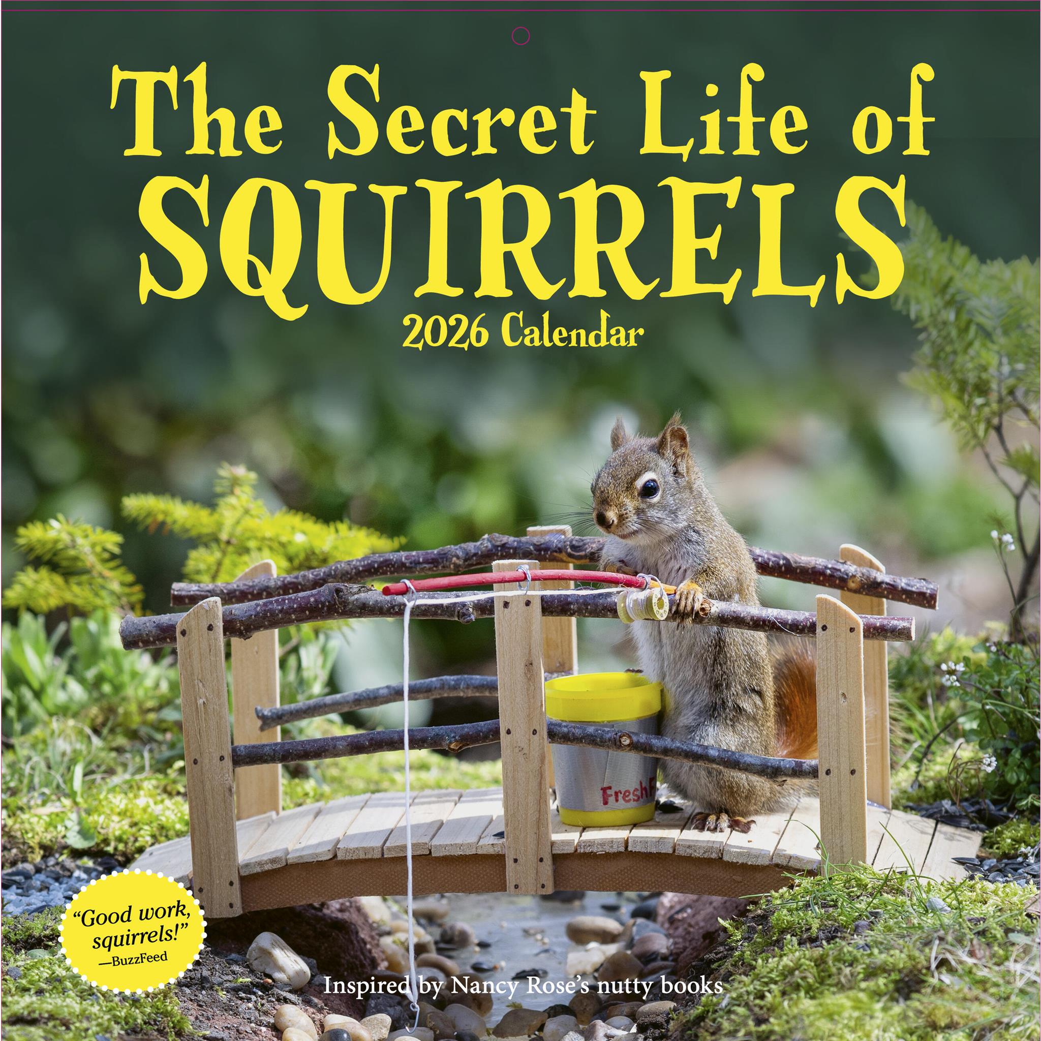 Secret Life Of Squirrels 2026 Wall Calendar