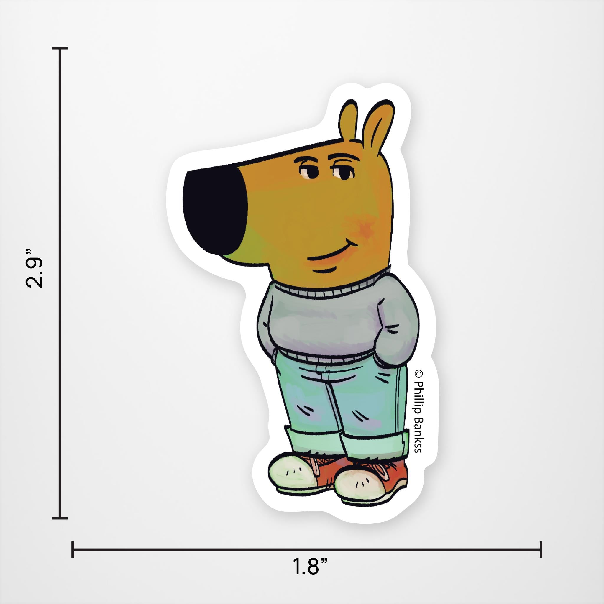 Chill Guy Vinyl Sticker