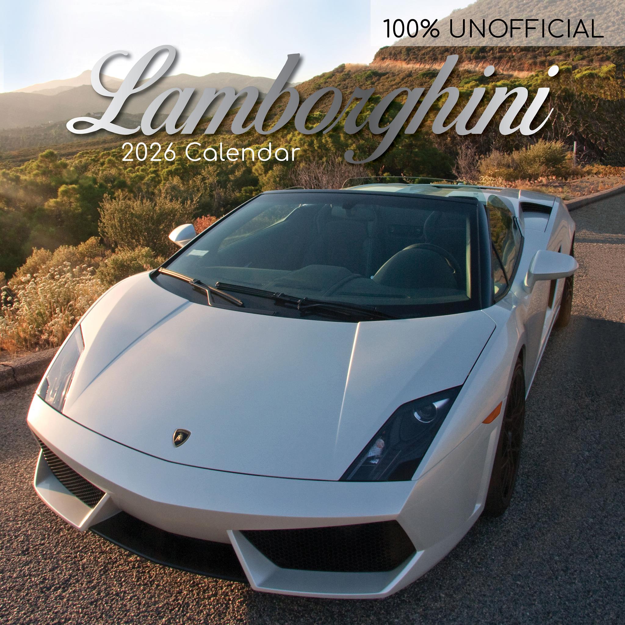 Lamborghini 2026 Wall Calendar
