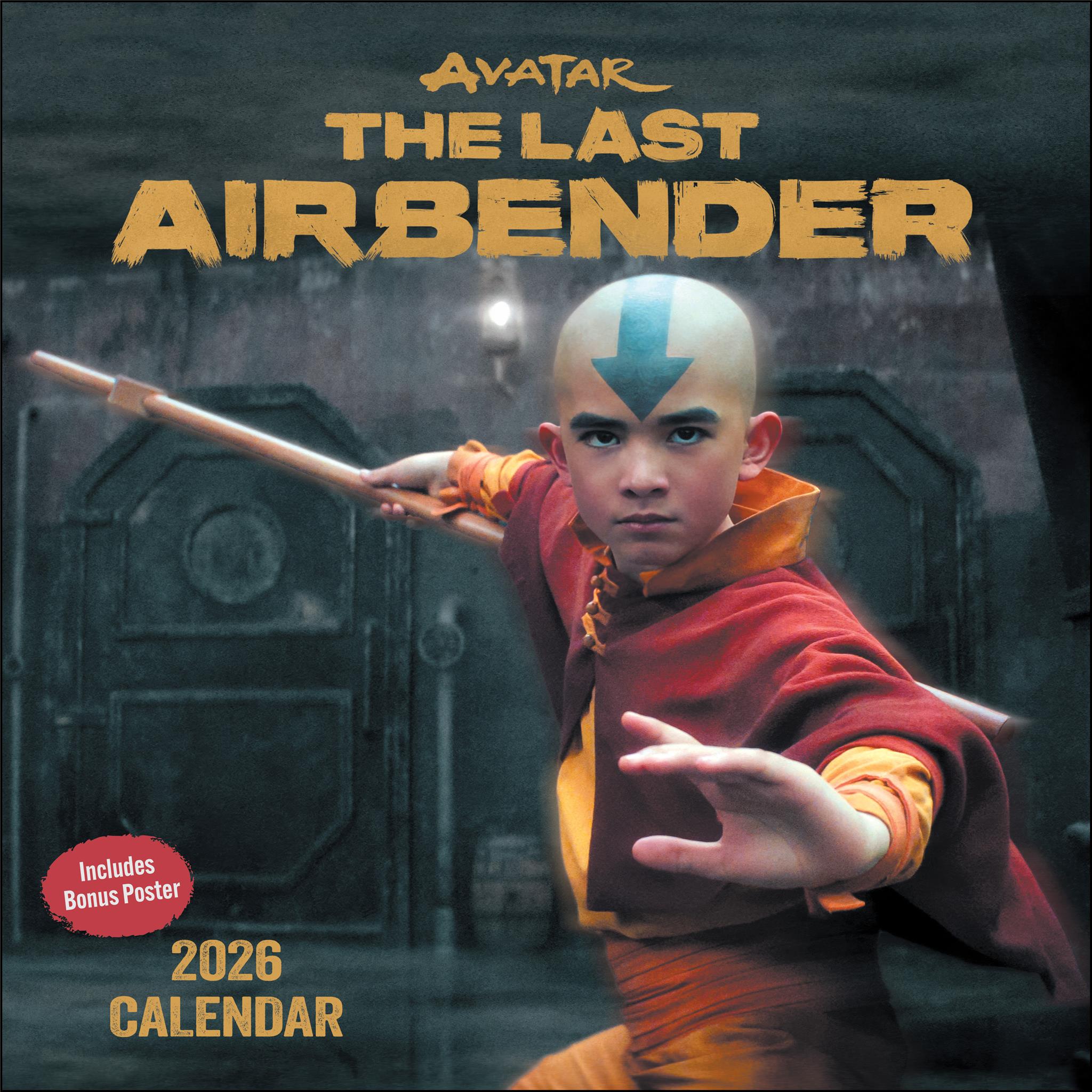 Avatar: The Last Airbender Netflix Series with Poster 2026 Deluxe Wall Calendar - Online Only
