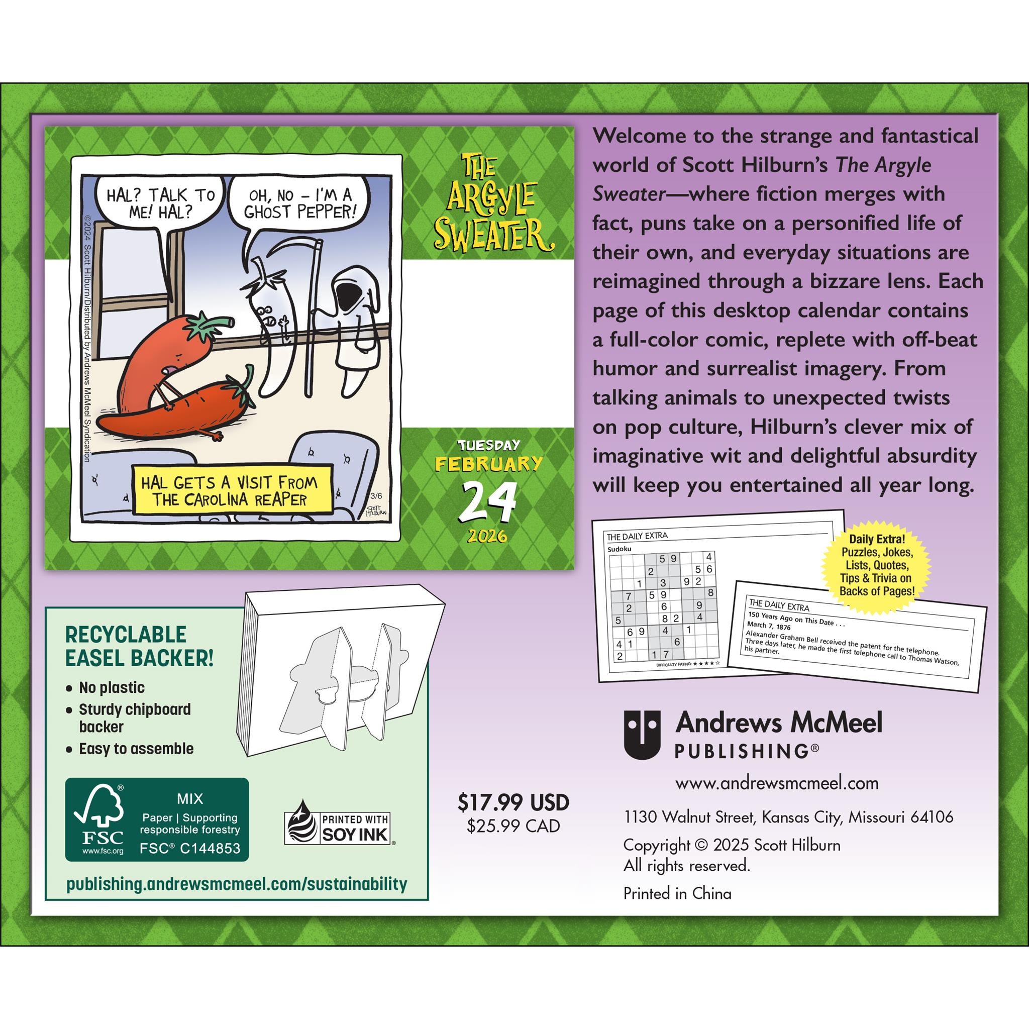 Argyle Sweater 2026 Box Calendar