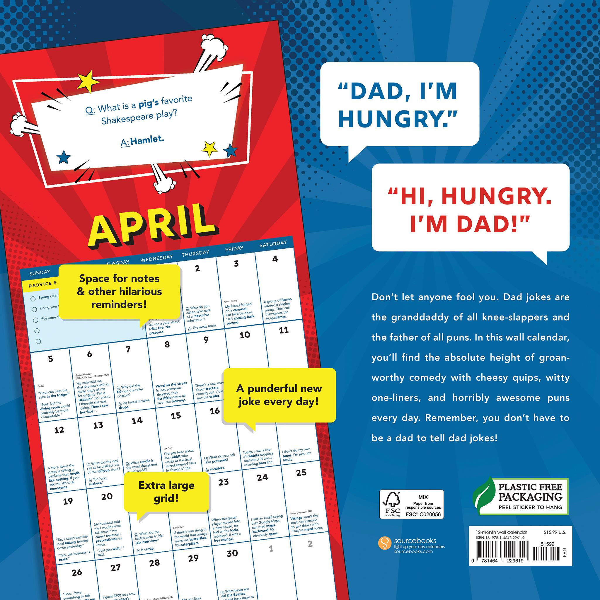 Dad Jokes 2026 Wall Calendar - Online Only