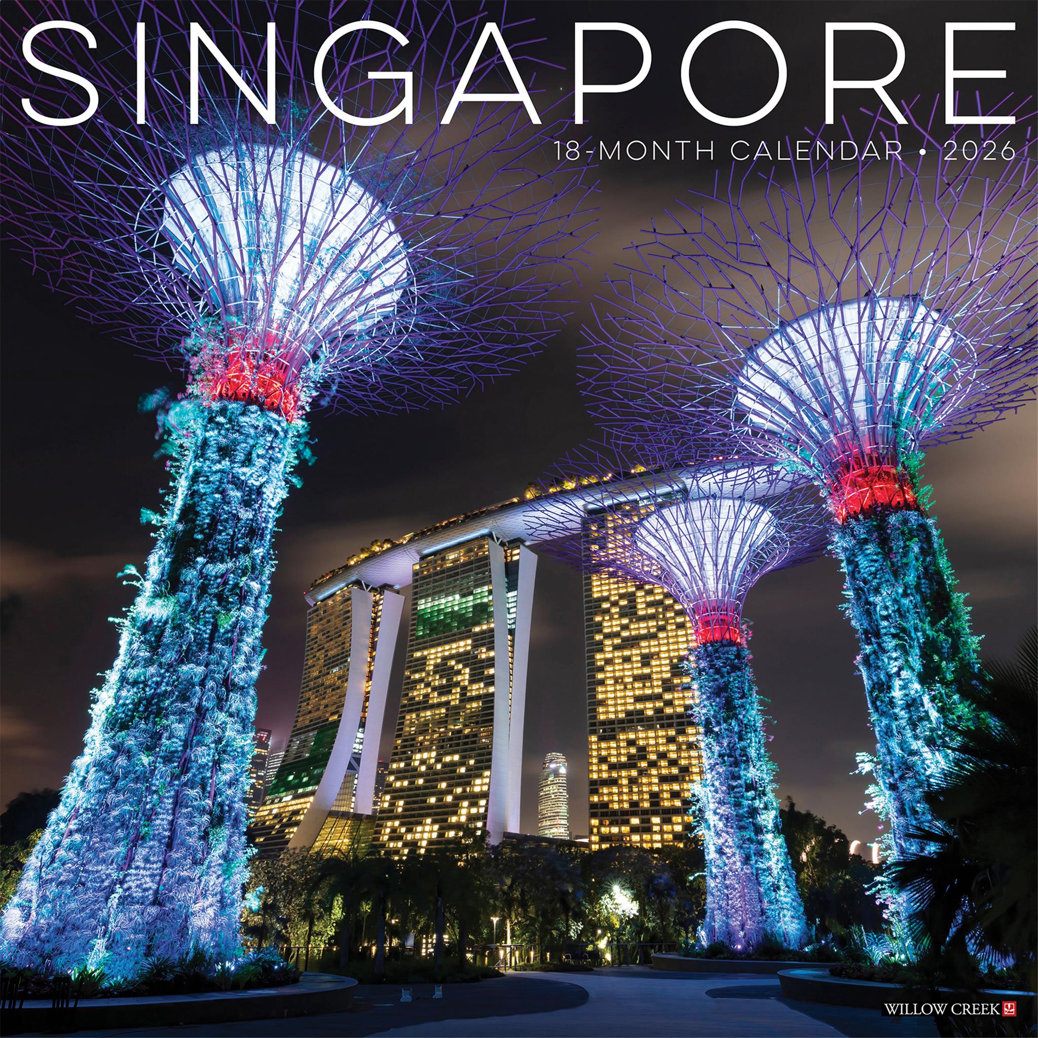 Singapore 2026 Wall Calendar - Online Only