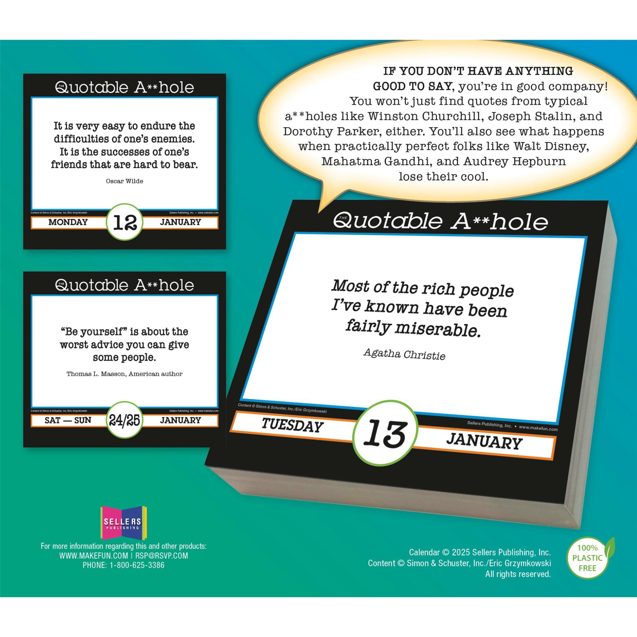 Quotable Ahole 2026 Box Calendar