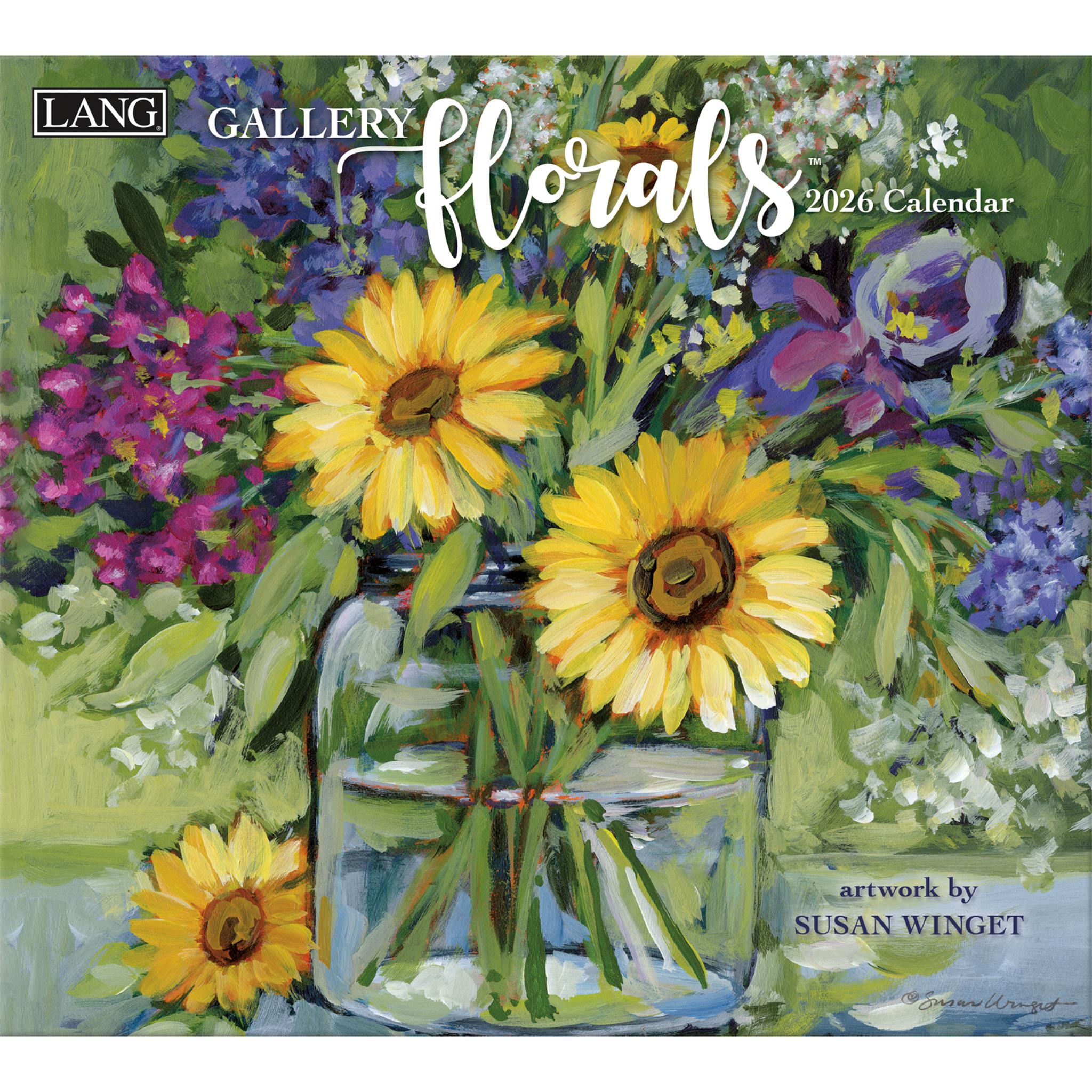 Gallery Florals 2026 Deluxe Wall Calendar - Online Only