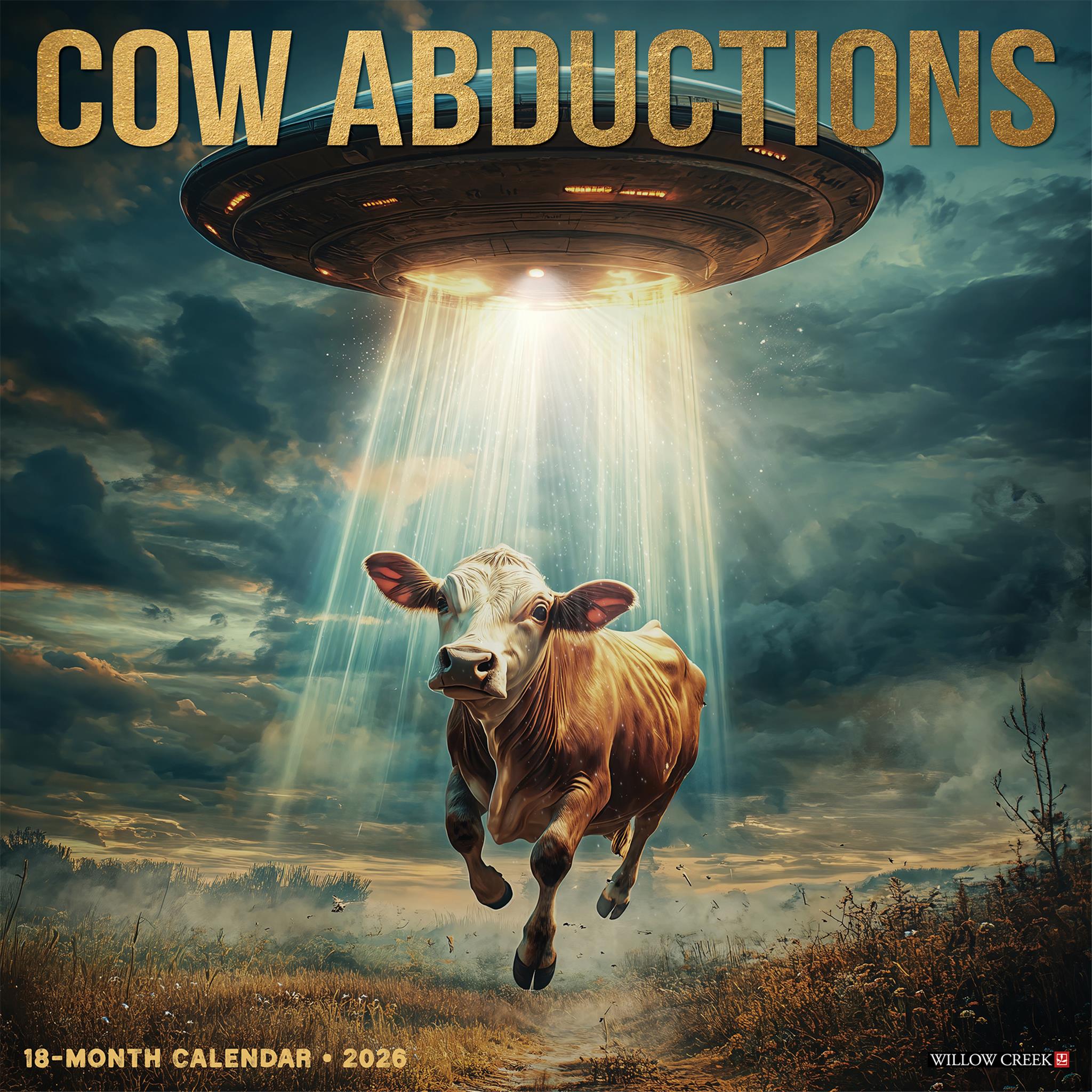 Cow Abductions 2026 Wall Calendar