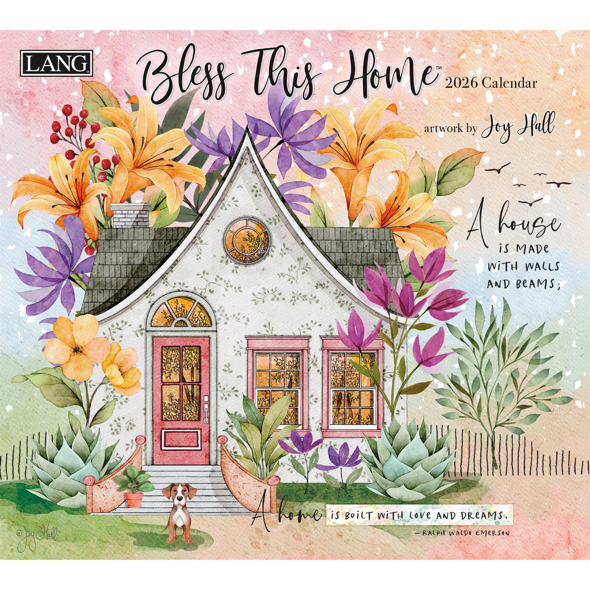 Bless This Home 2026 Deluxe Wall Calendar - Online Only