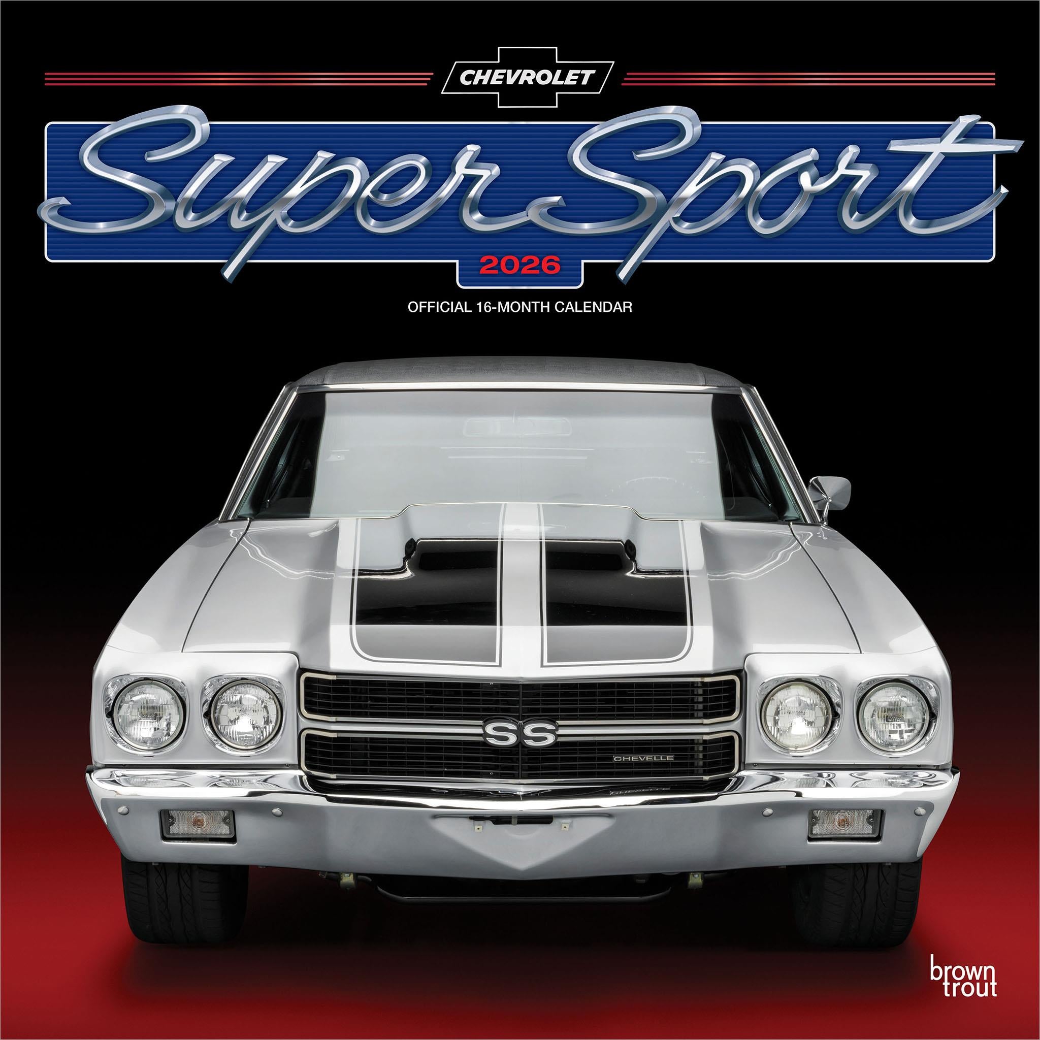 Chevy Super Sport 2026 Wall Calendar - Online Only