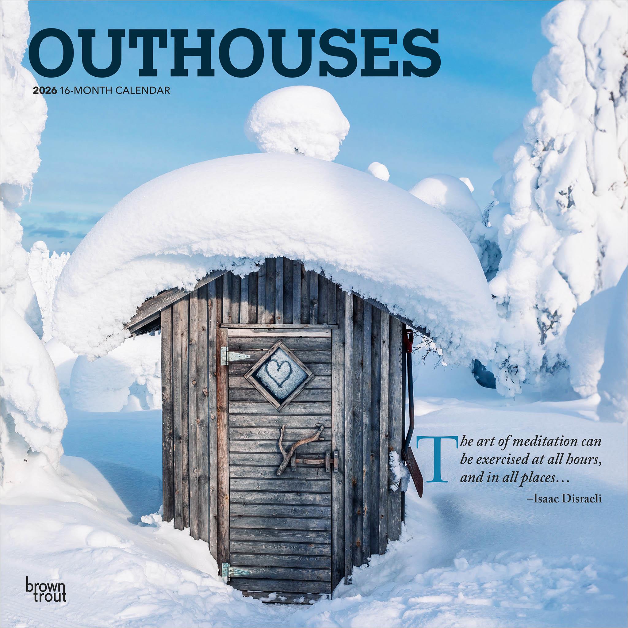 Outhouses 2026 Wall Calendar