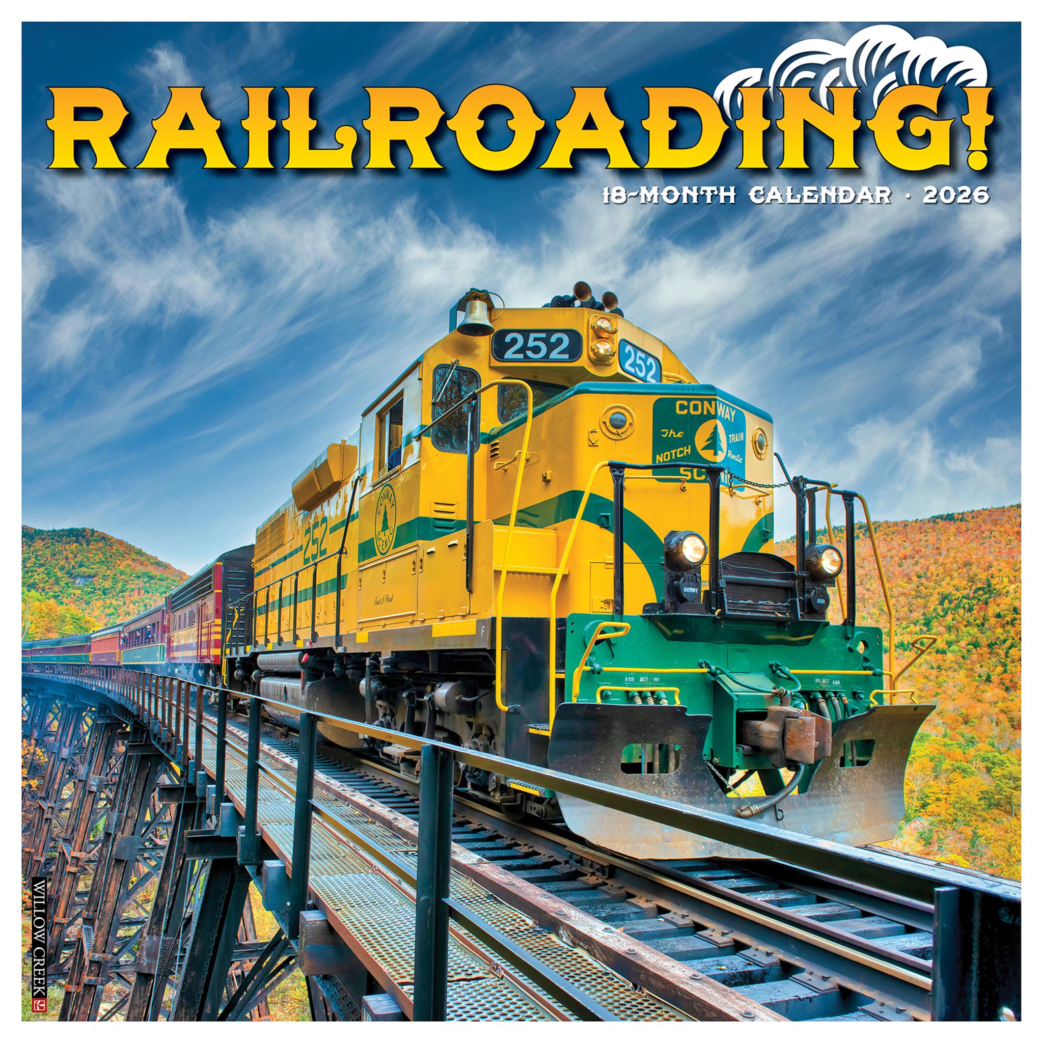 Railroading 2026 Wall Calendar