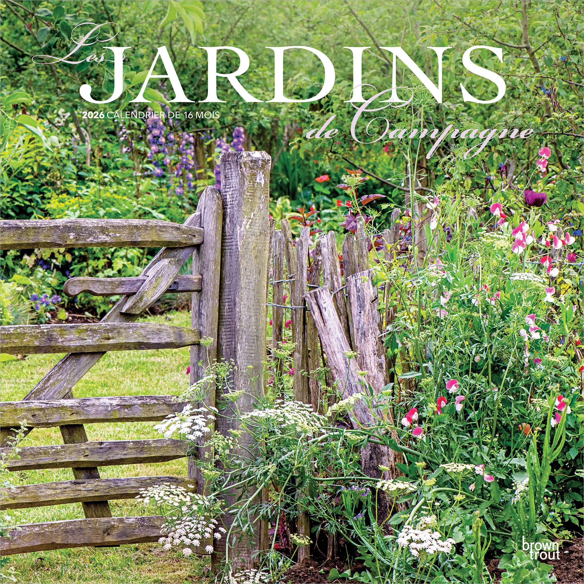 Les Jardins De Campagne 2026 Wall Calendar (French)