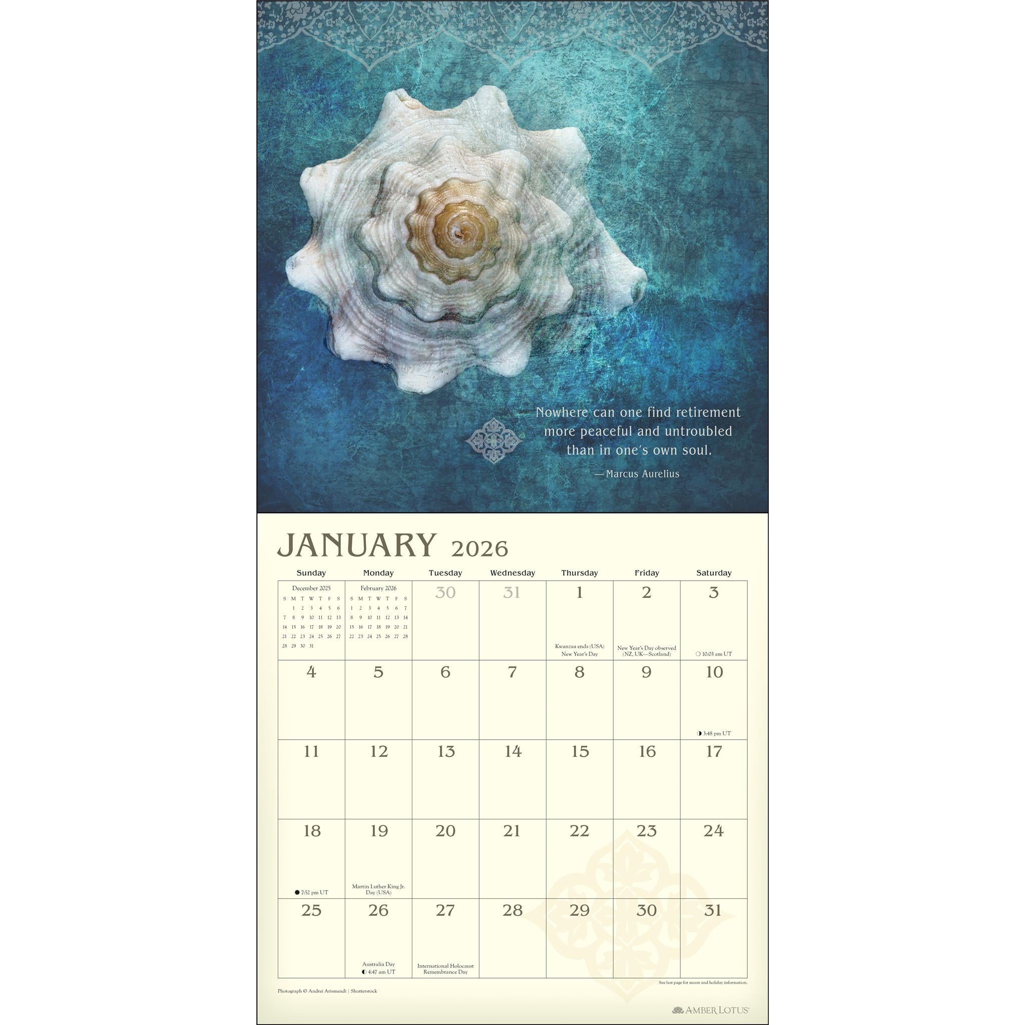 Meditation 2026 Wall Calendar - Online Only