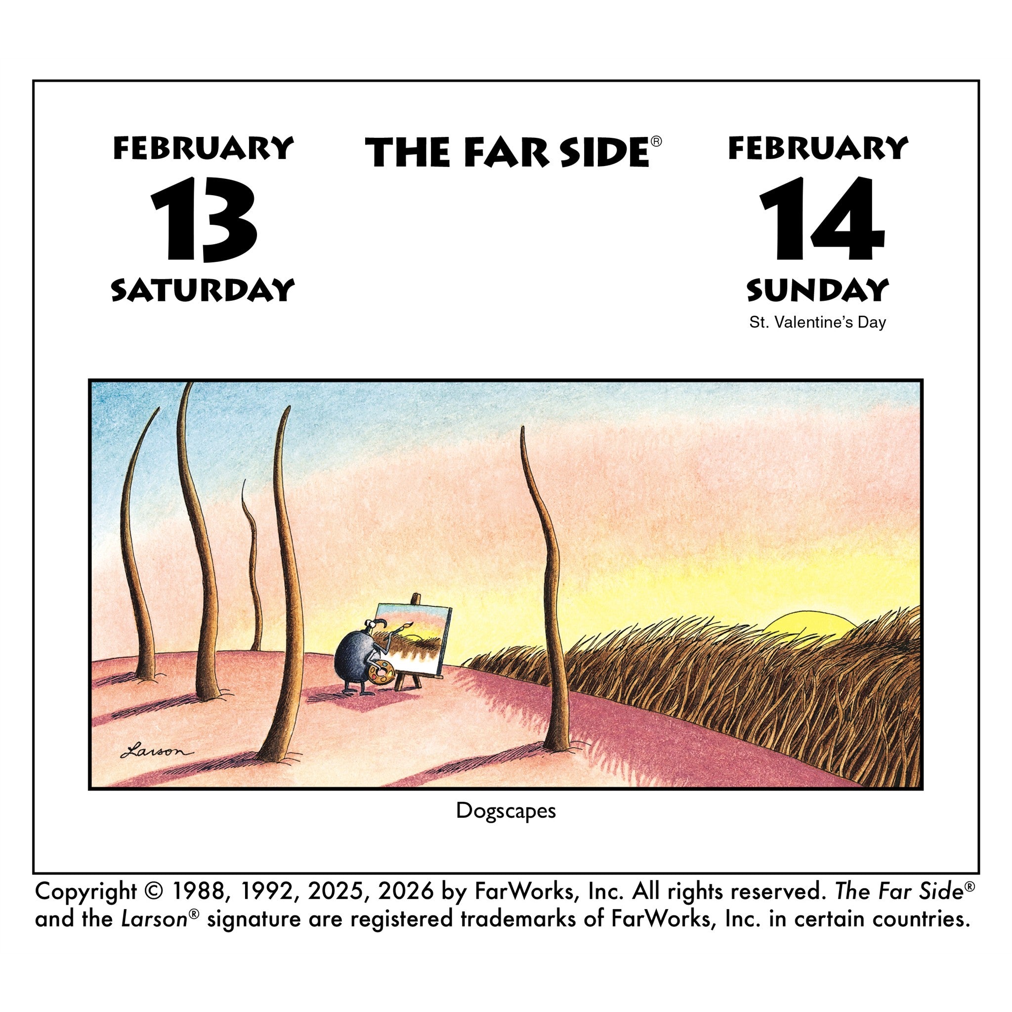 Far Side® Off-the-Wall 2027 Box Calendar