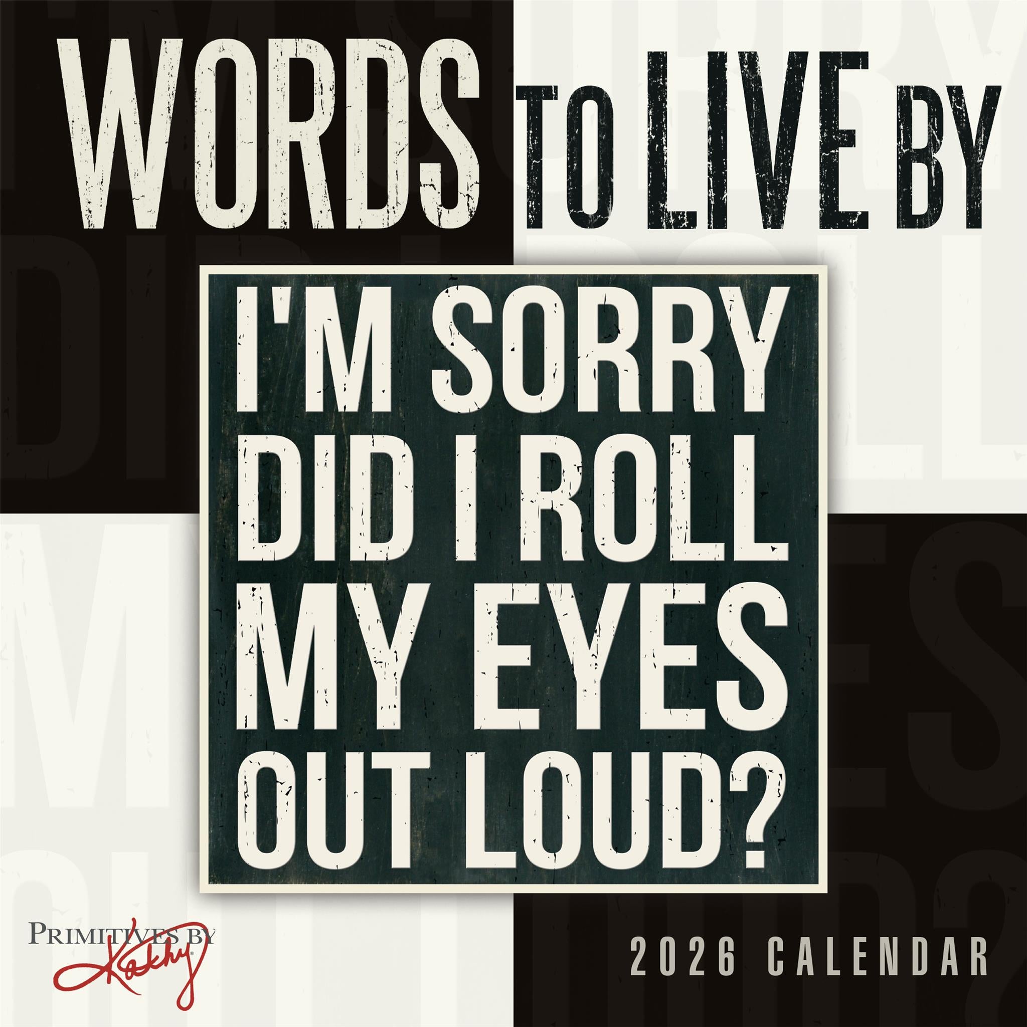 Words To Live By 2026 Mini Calendar