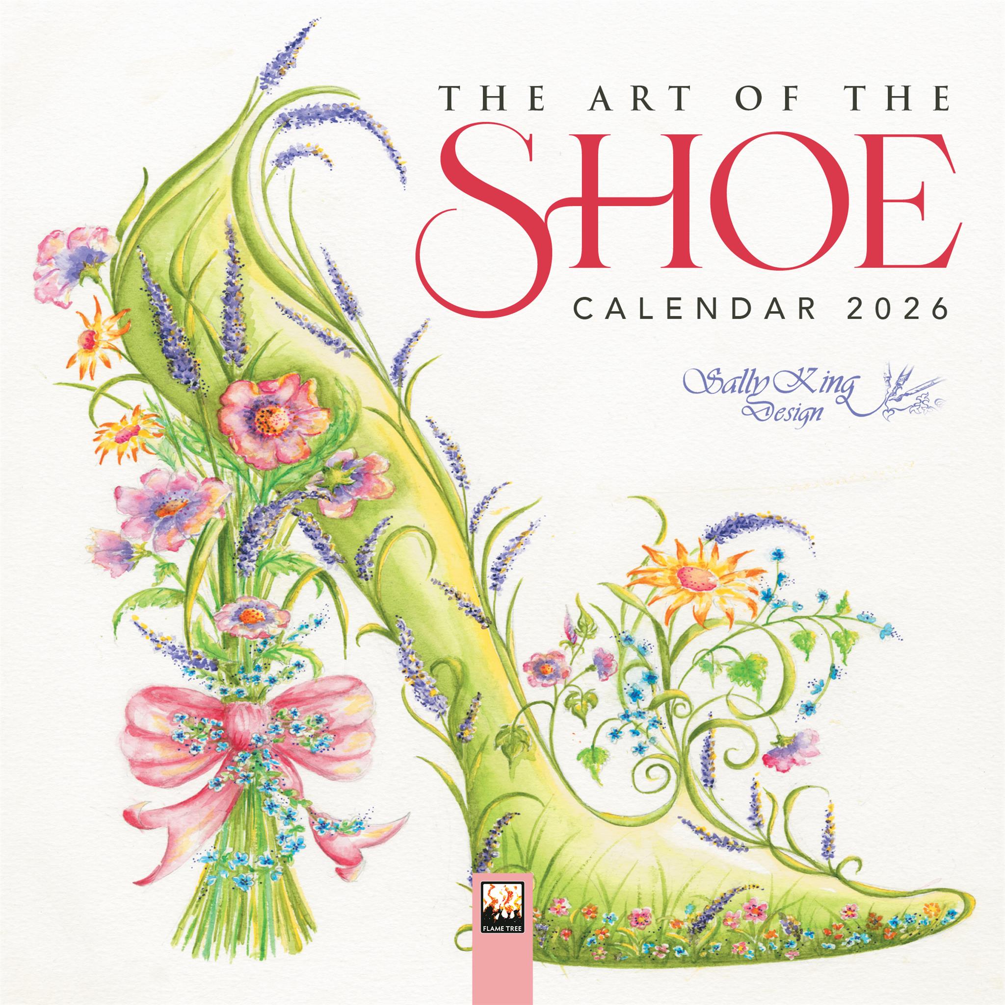 The Art Of The Shoe By Sally King Design 2026 Mini Calendar - Online Only
