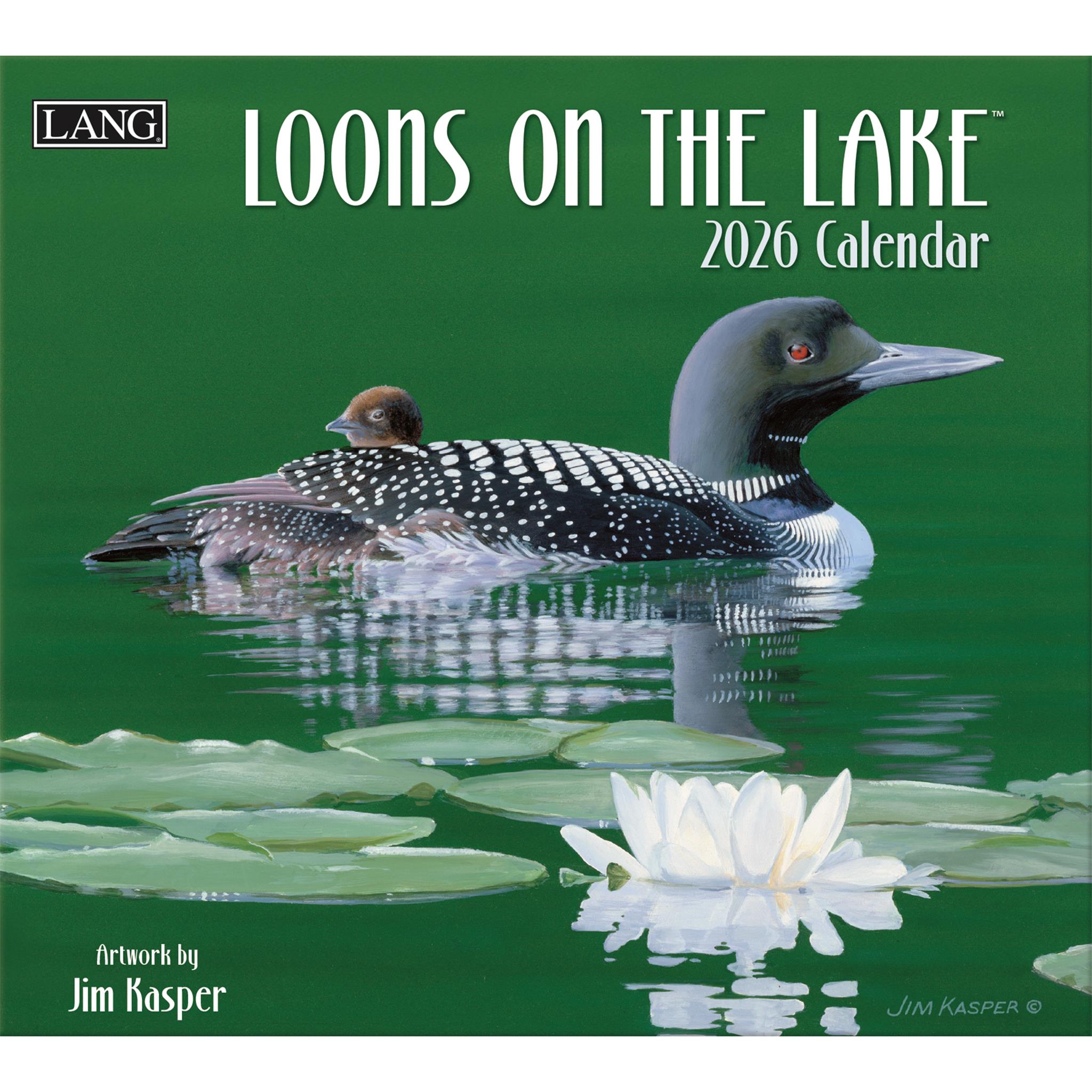 Loons On The Lake 2026 Wall Calendar