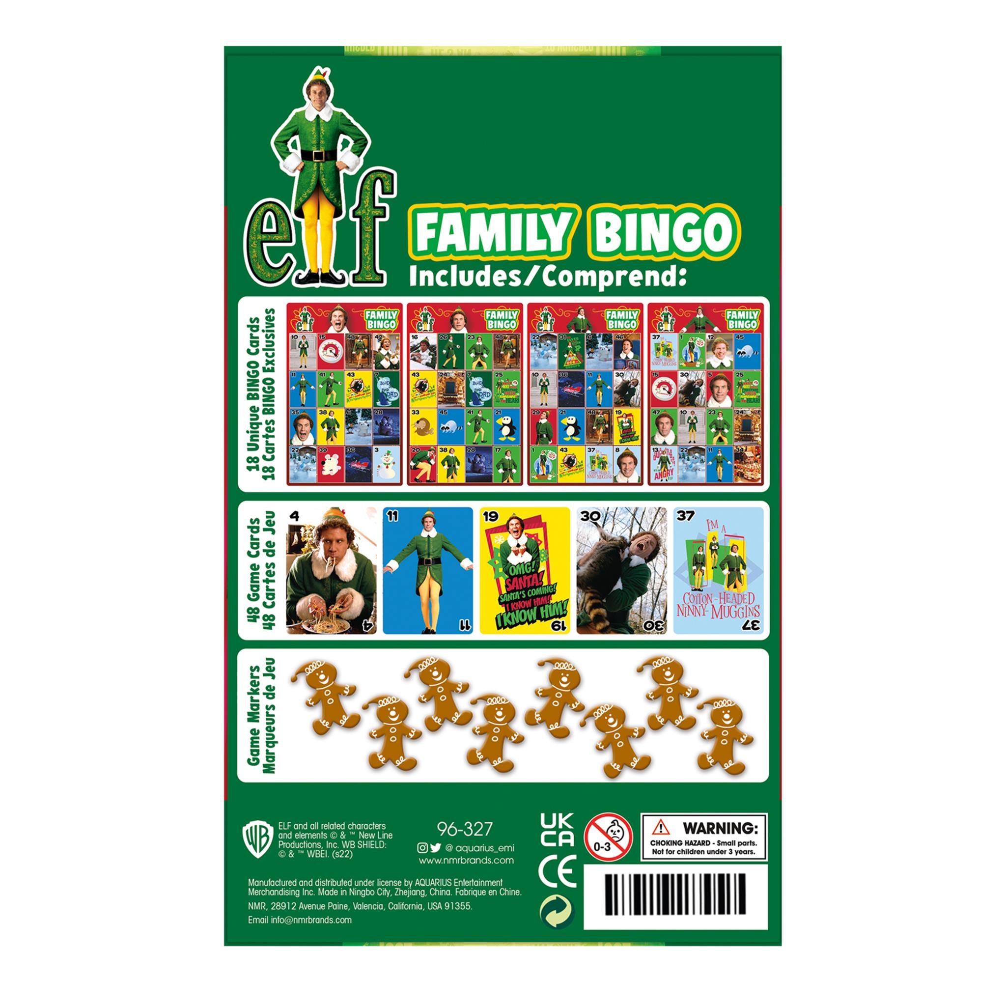 Elf Family Bingo