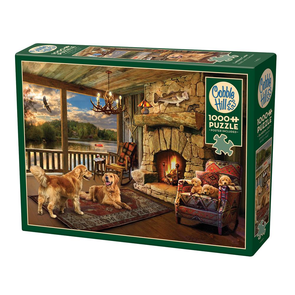 Lakeside Cabin Jigsaw Puzzle (1000 Piece)