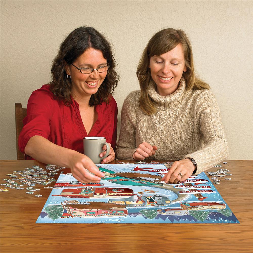 Christmas Campers Jigsaw Puzzle (1000 Piece) - Online Exclusive
